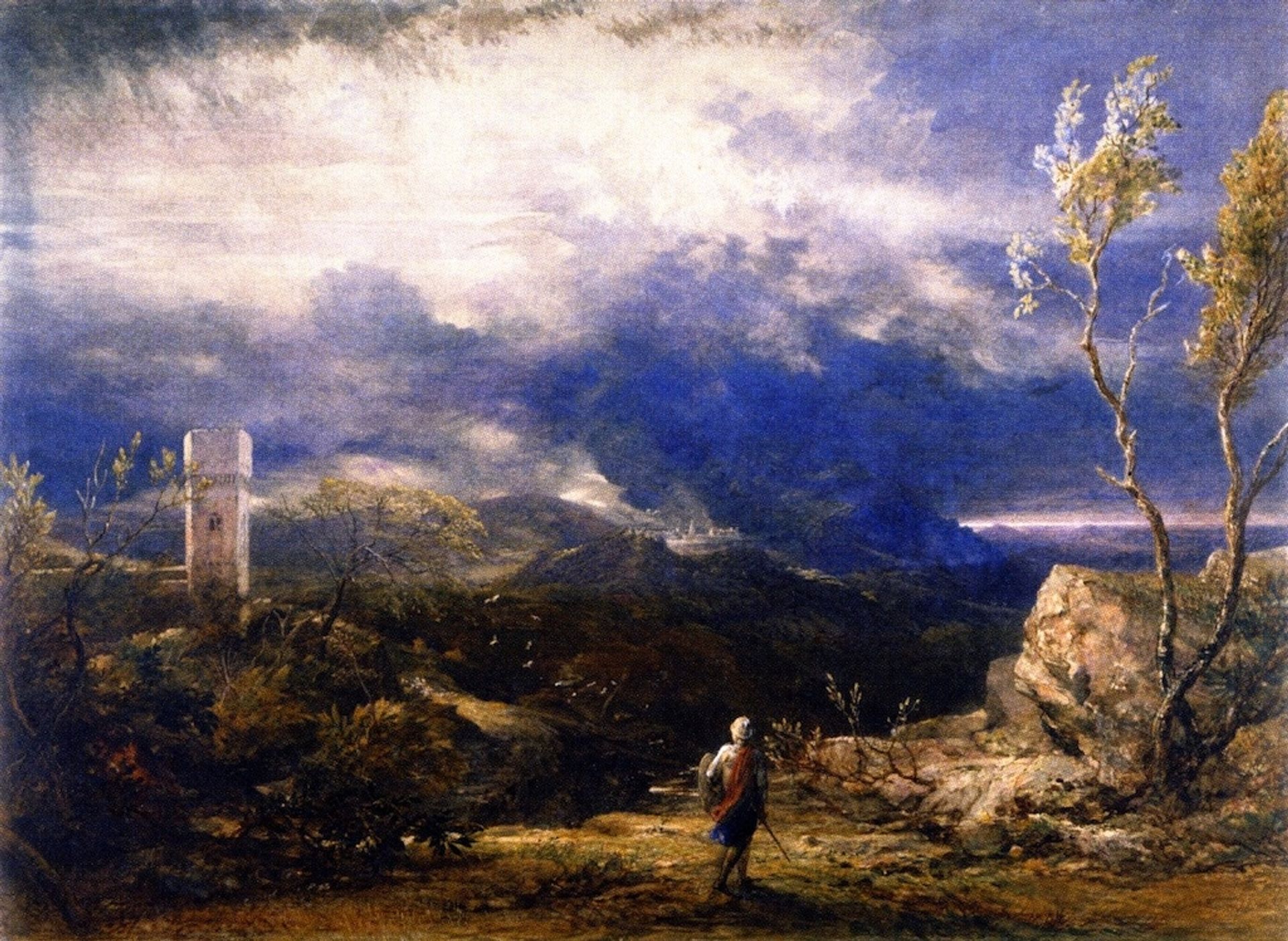 Christian Descending into the Valley of Humiliation by Samuel Palmer