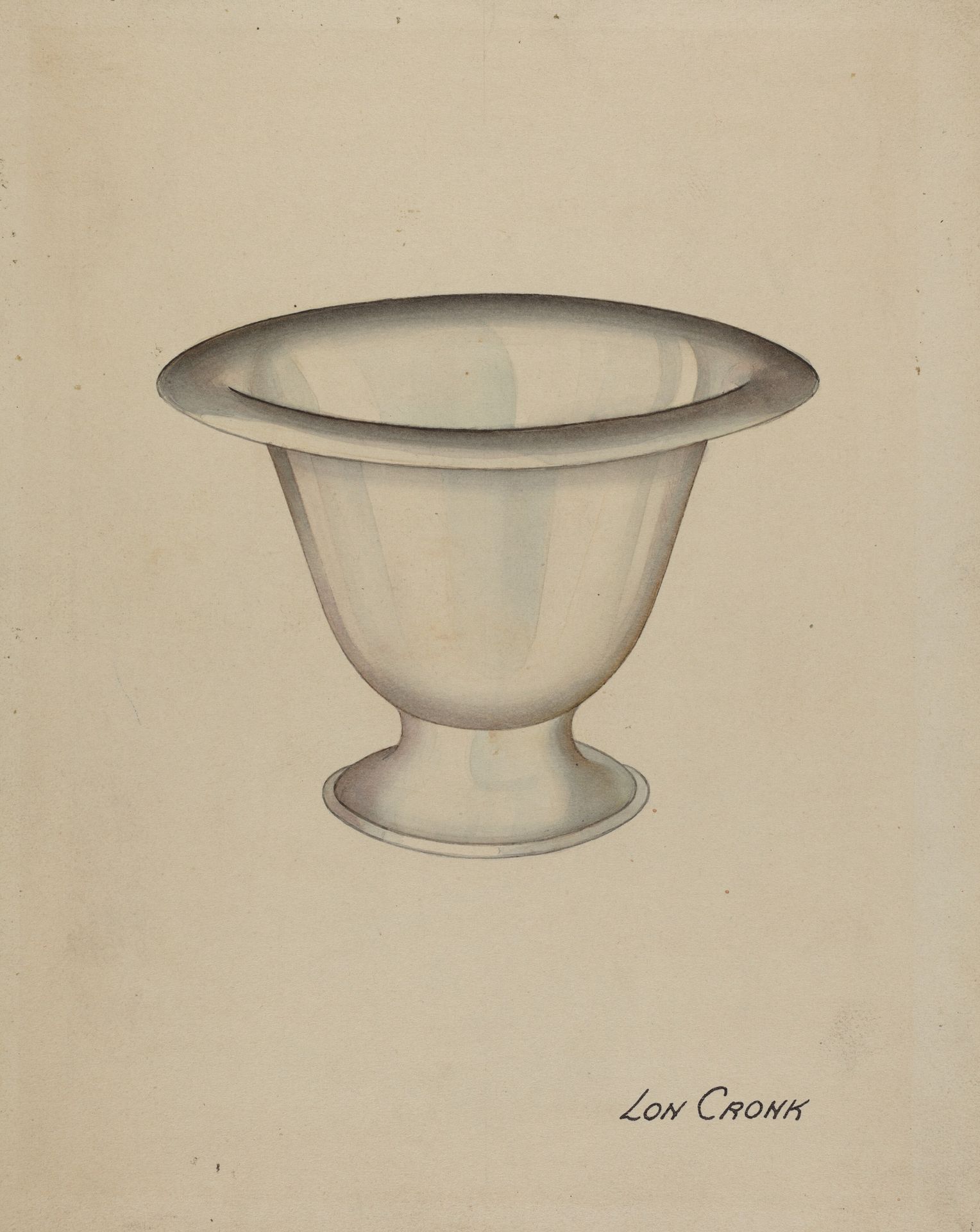Silver Bowl by Lon Cronk