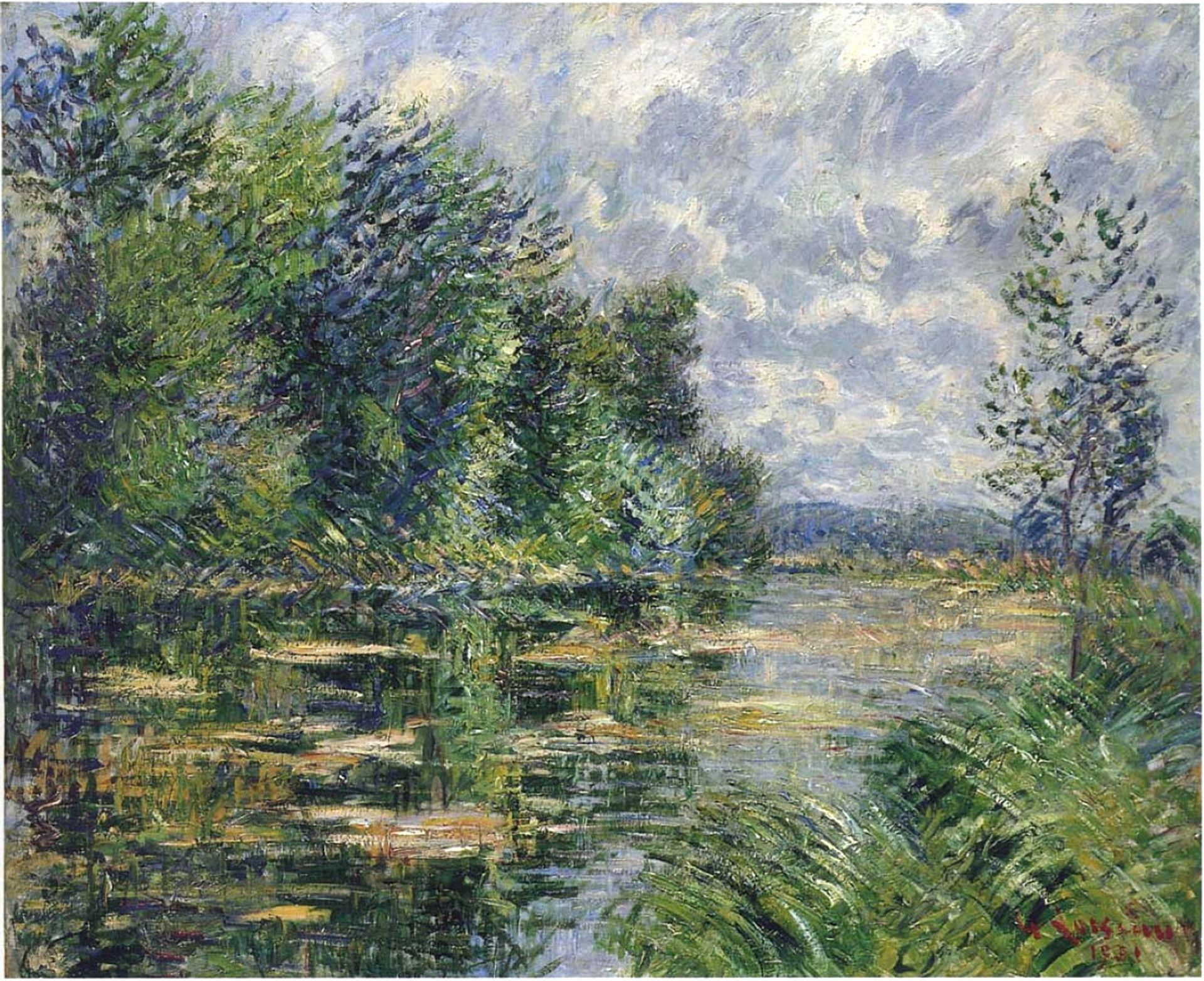 Small Arm of the Seine Near Connelle by Gustave Loiseau