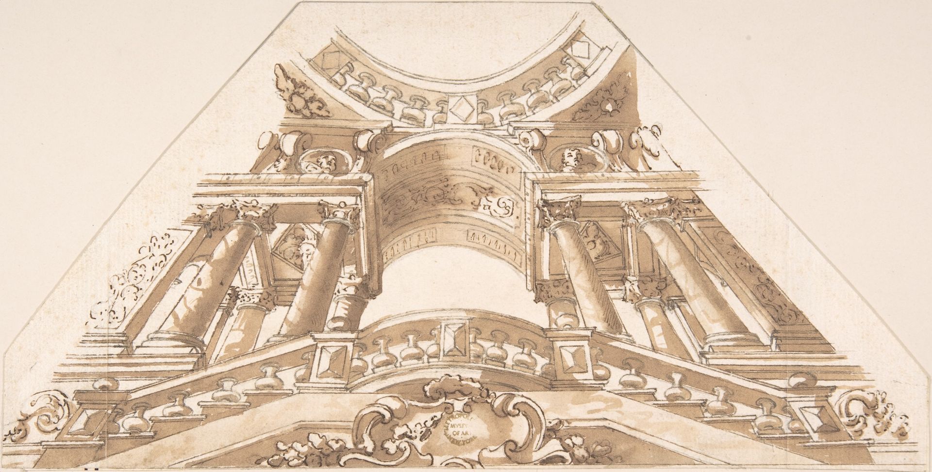 Sketch for Ceiling Panel by Anonymous