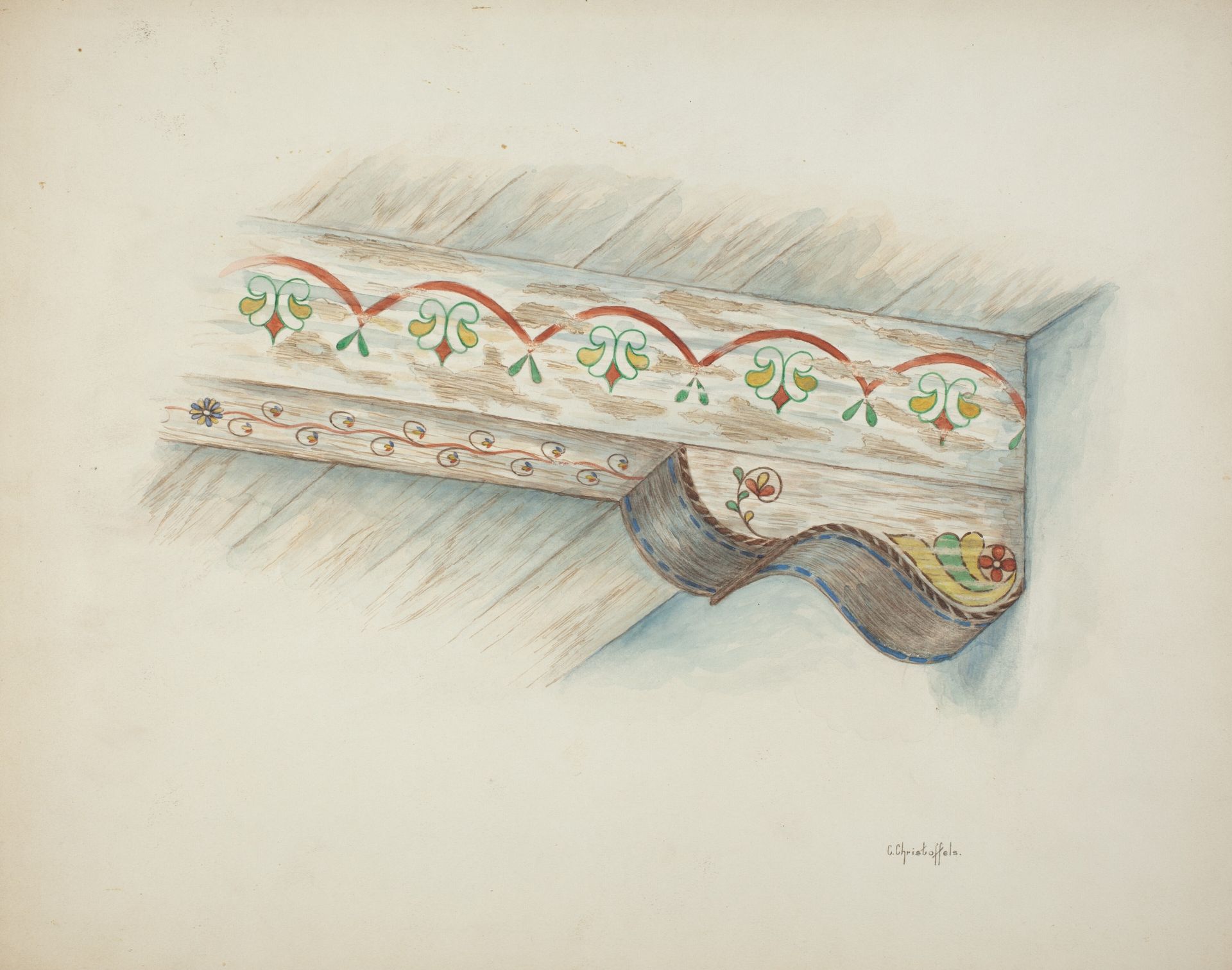 Corbel and Ceiling Beam by Cornelius Christoffels
