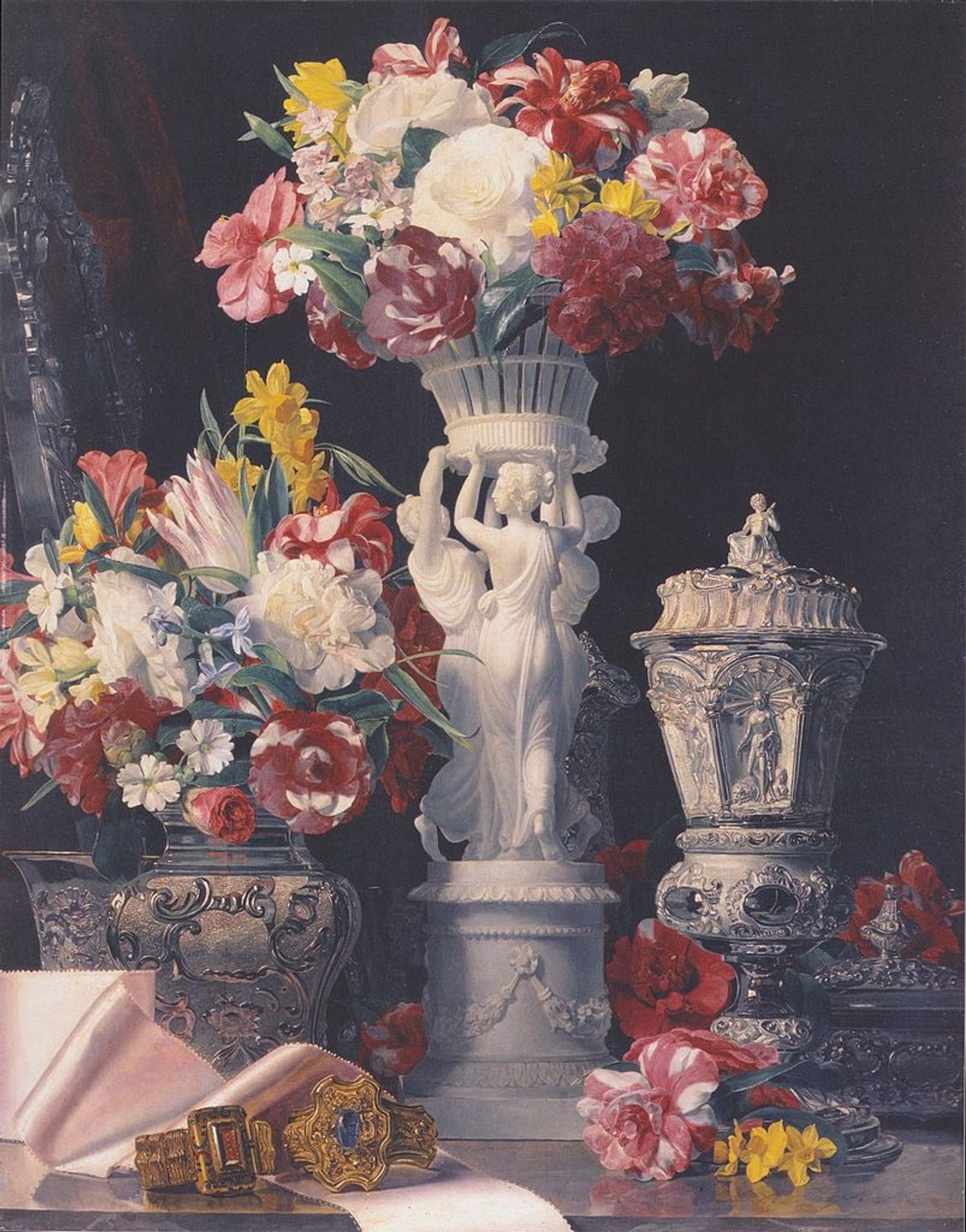 The birthday table by Ferdinand Georg Waldmüller