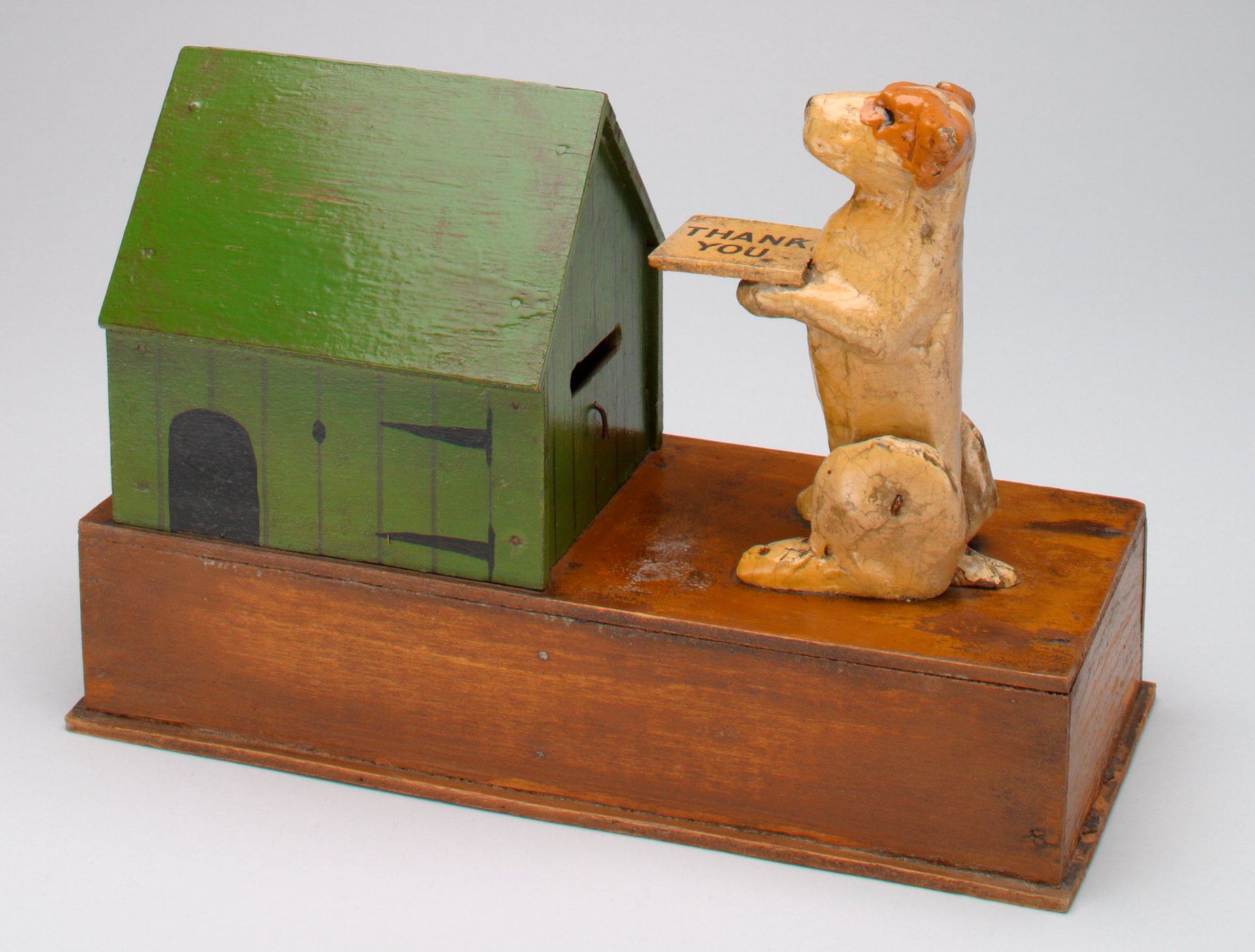 -Thank You Dog Tray- mechanical bank by R. Thompson