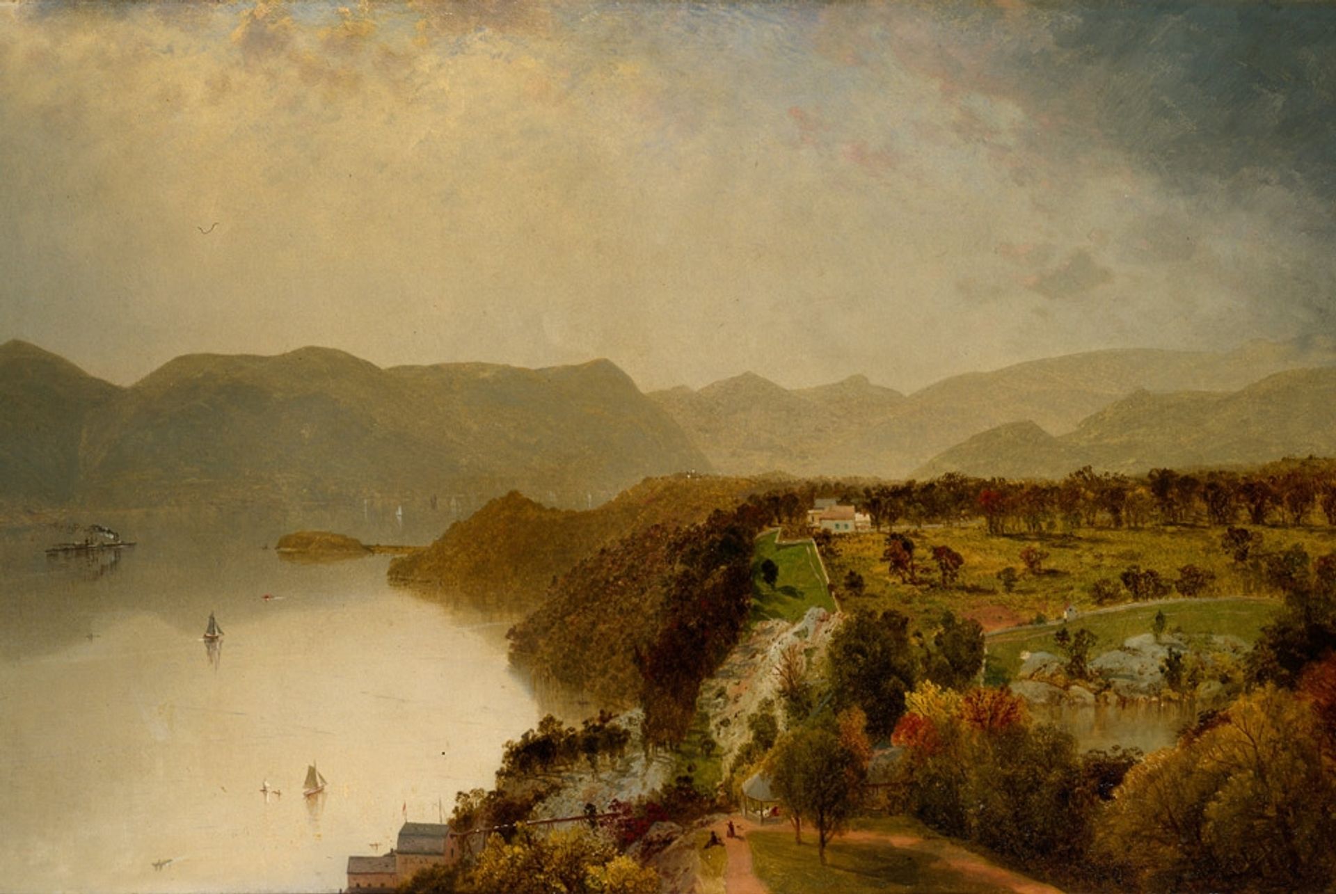 View from Cozzen's Hotel near West Point, N.Y. by John Frederick Kensett