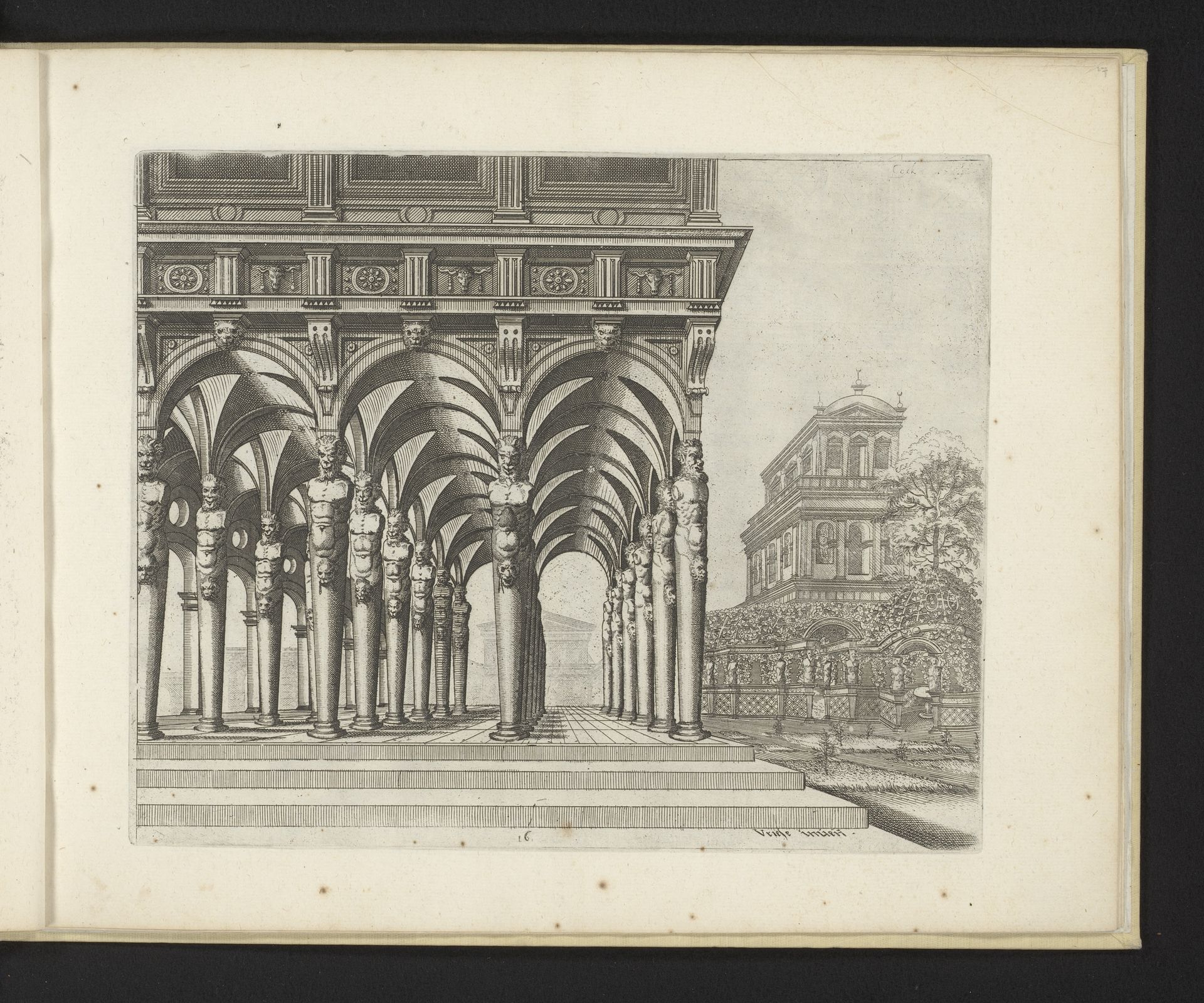 Loggia gedragen door saterhermen by Johannes of Lucas van Doetechum