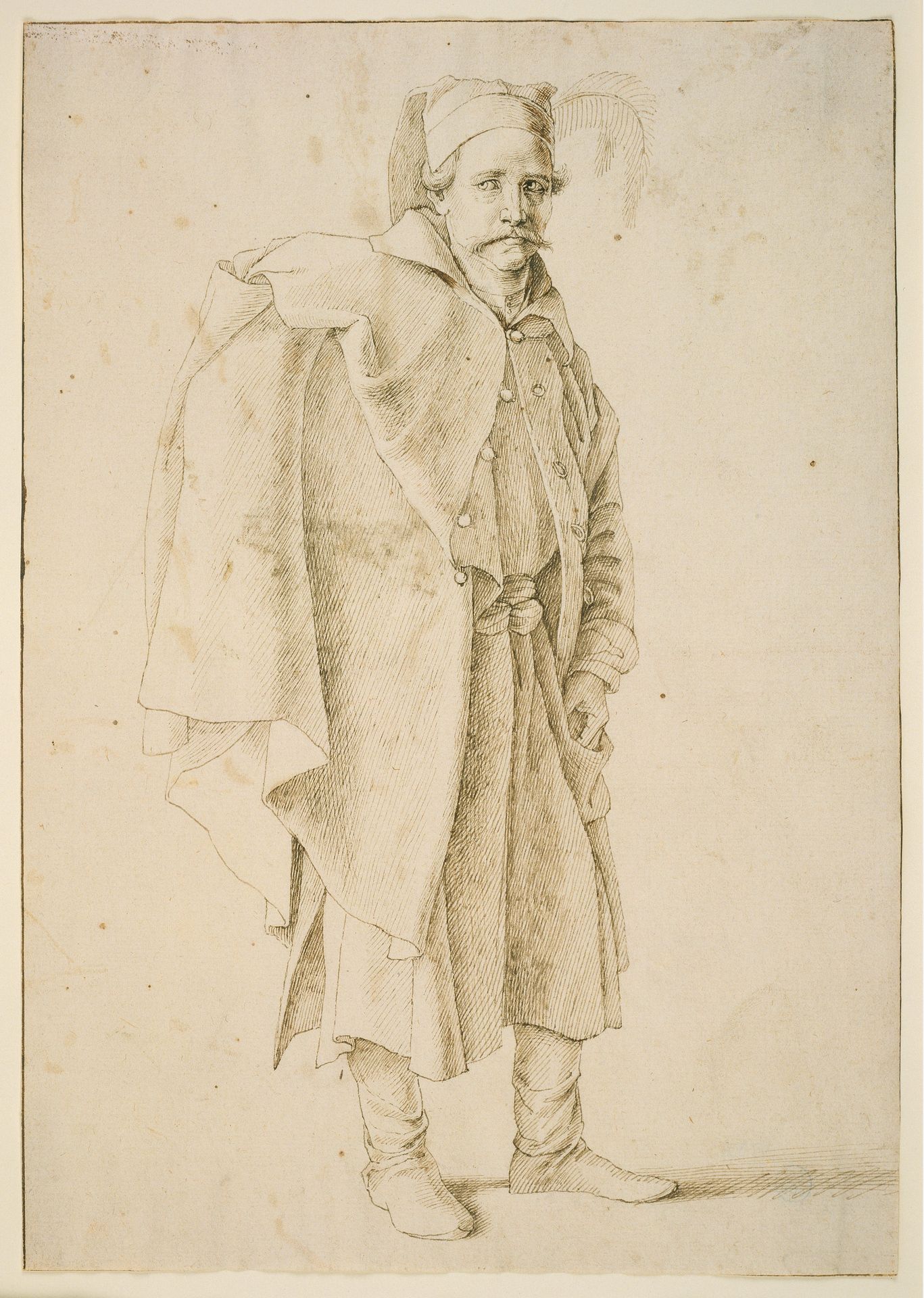 Orientale im Mantel, nach rechts gewandt by Gentile Bellini