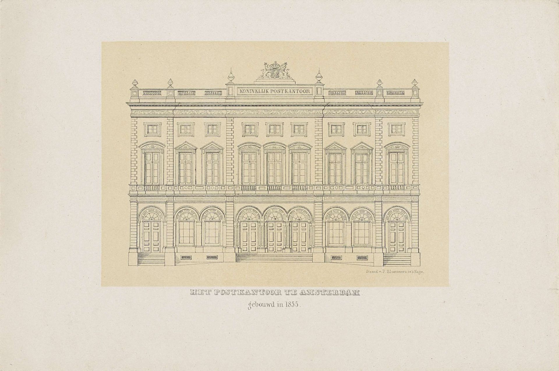 Postkantoor in Amsterdam by Anonymous