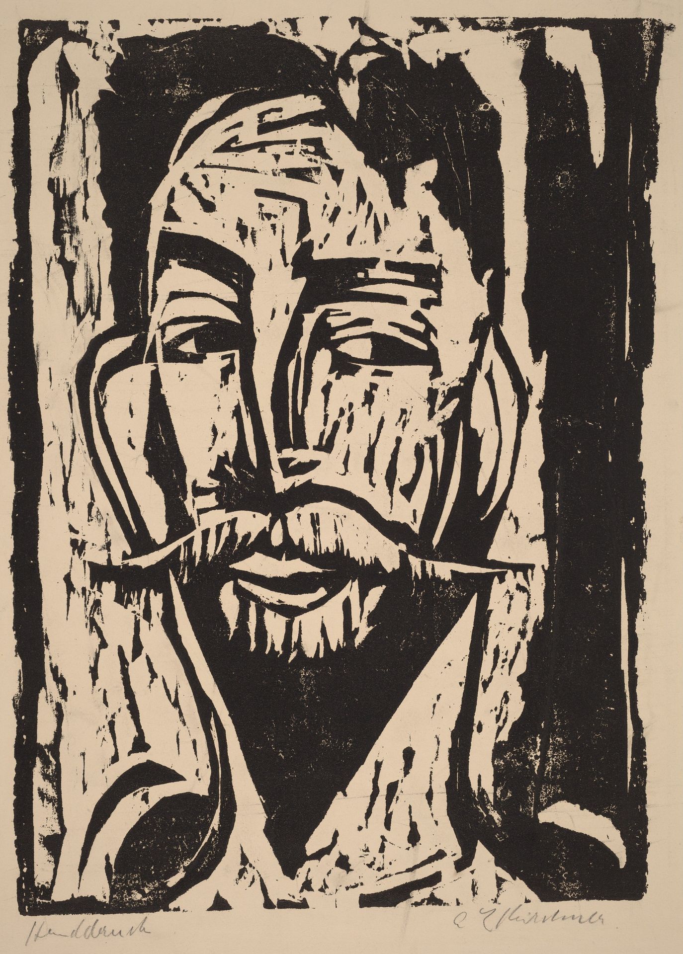Head of Prof. Dr. Graef by Ernst Ludwig Kirchner
