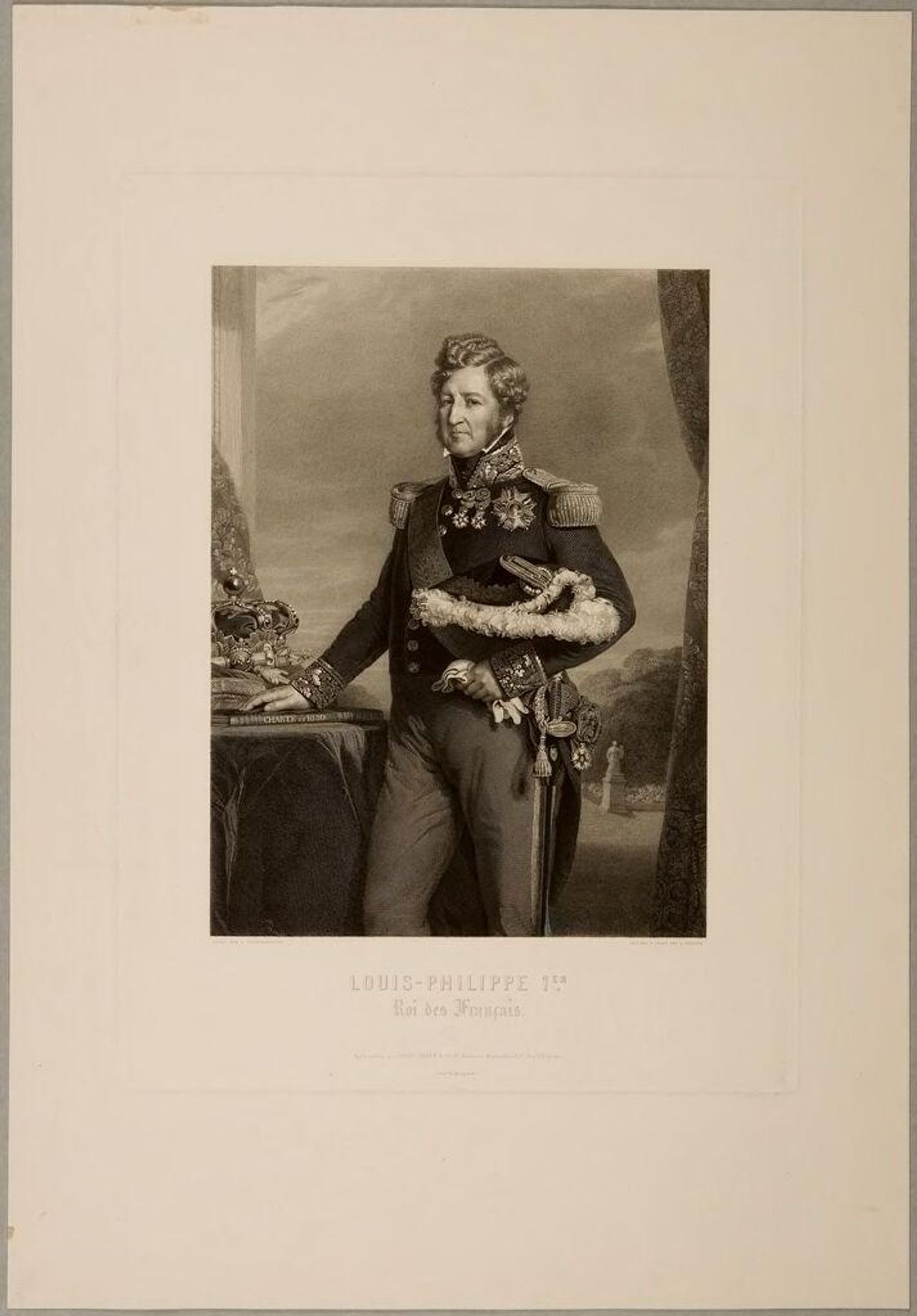 Louis Philippe I, King of the French by FranÃ§ois EugÃ¨ne Augustin Bridoux