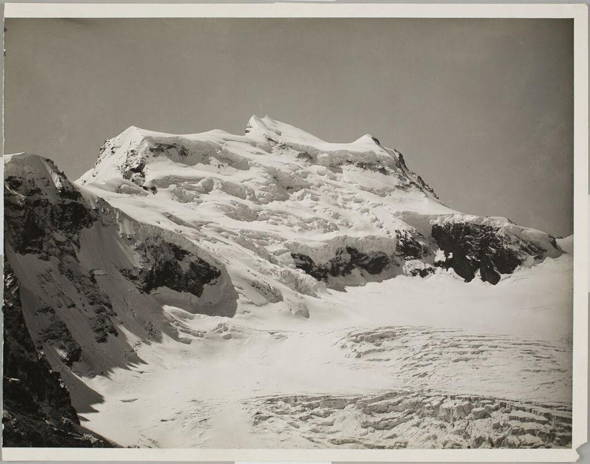 The Grand Combin from the Top of Mt. TavÃ© by Vittorio Sella