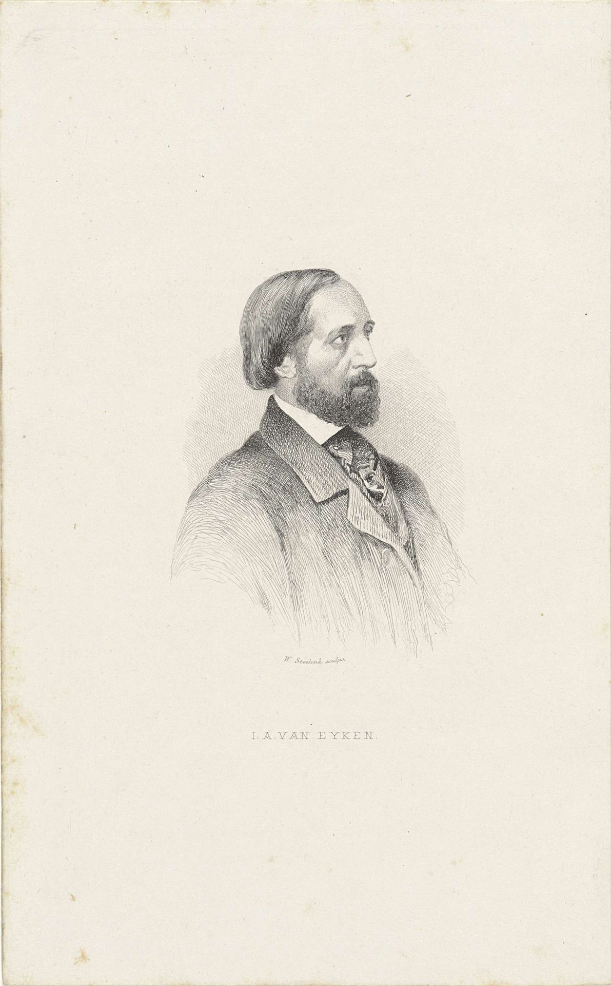 Portret van I.A. van Eijken by Willem (I) Steelink