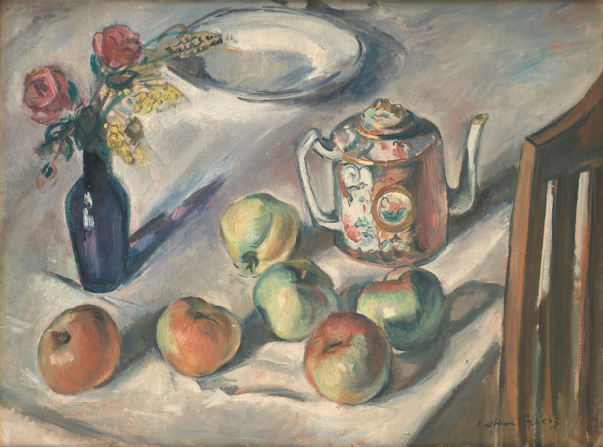Still Life with Apples by Othon Friesz
