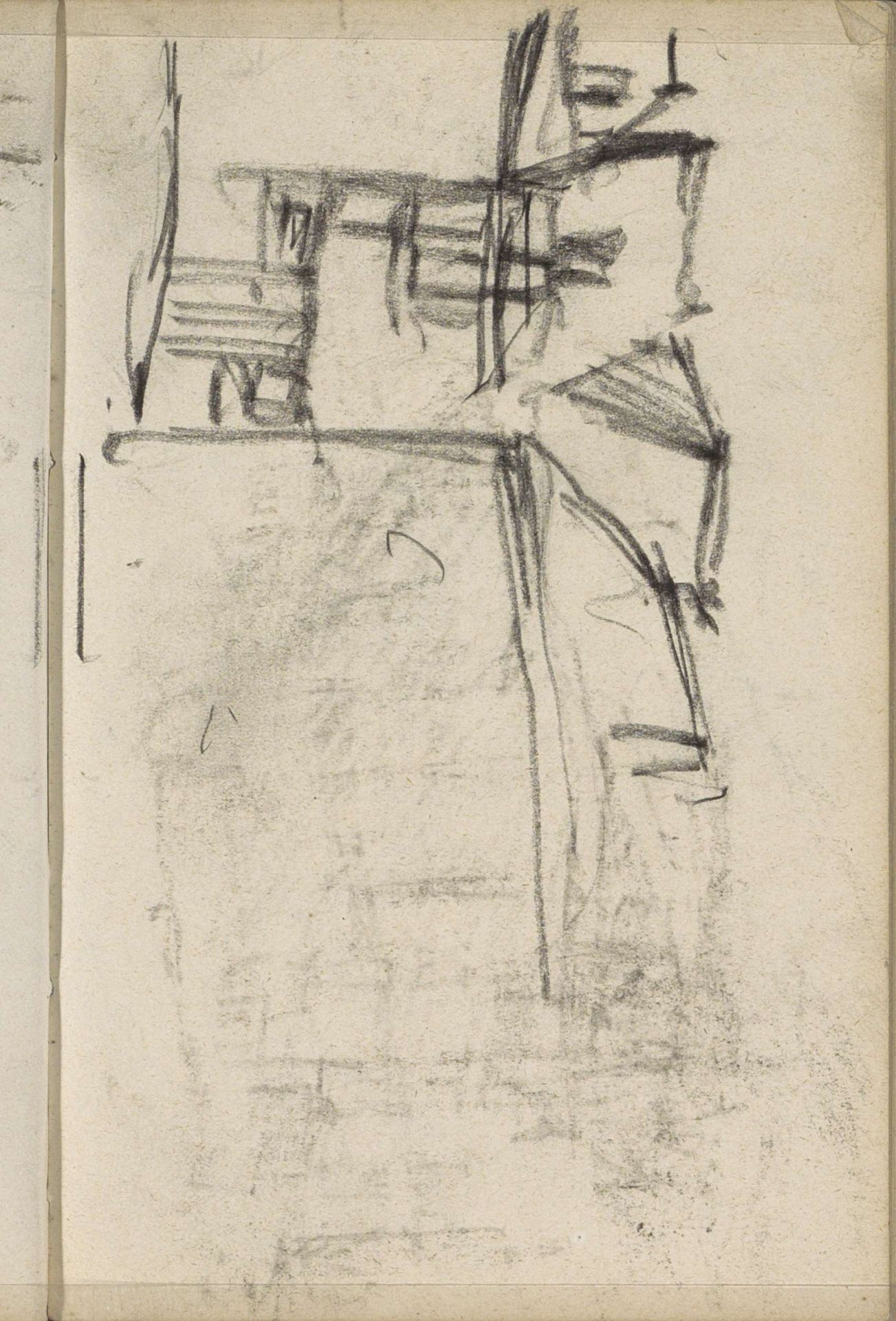 Gezicht op gebouwen, mogelijk aan de Looiersgracht te Amsterdam by George Hendrik Breitner