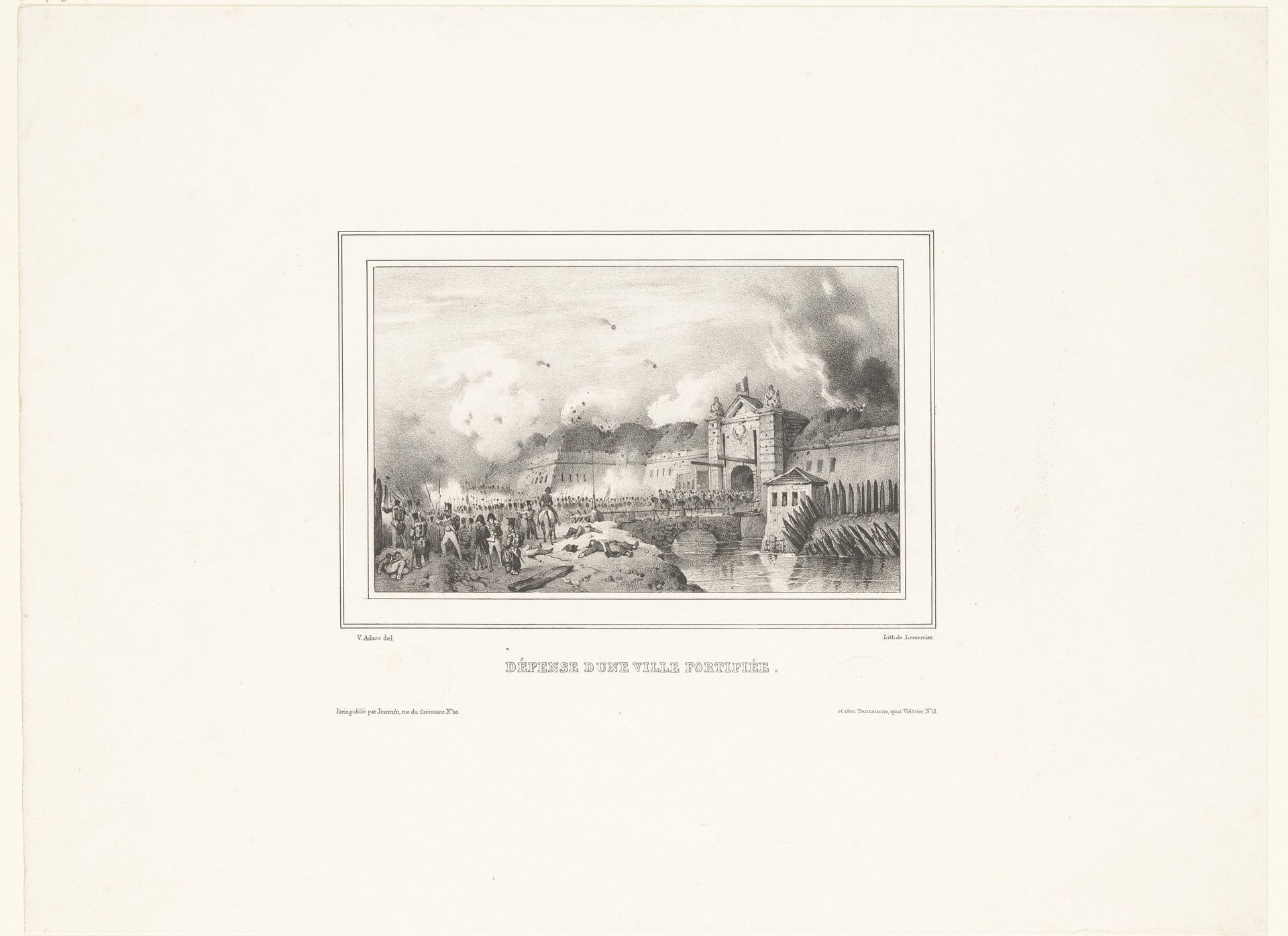 Verdediging van een versterkte stad by Victor Adam