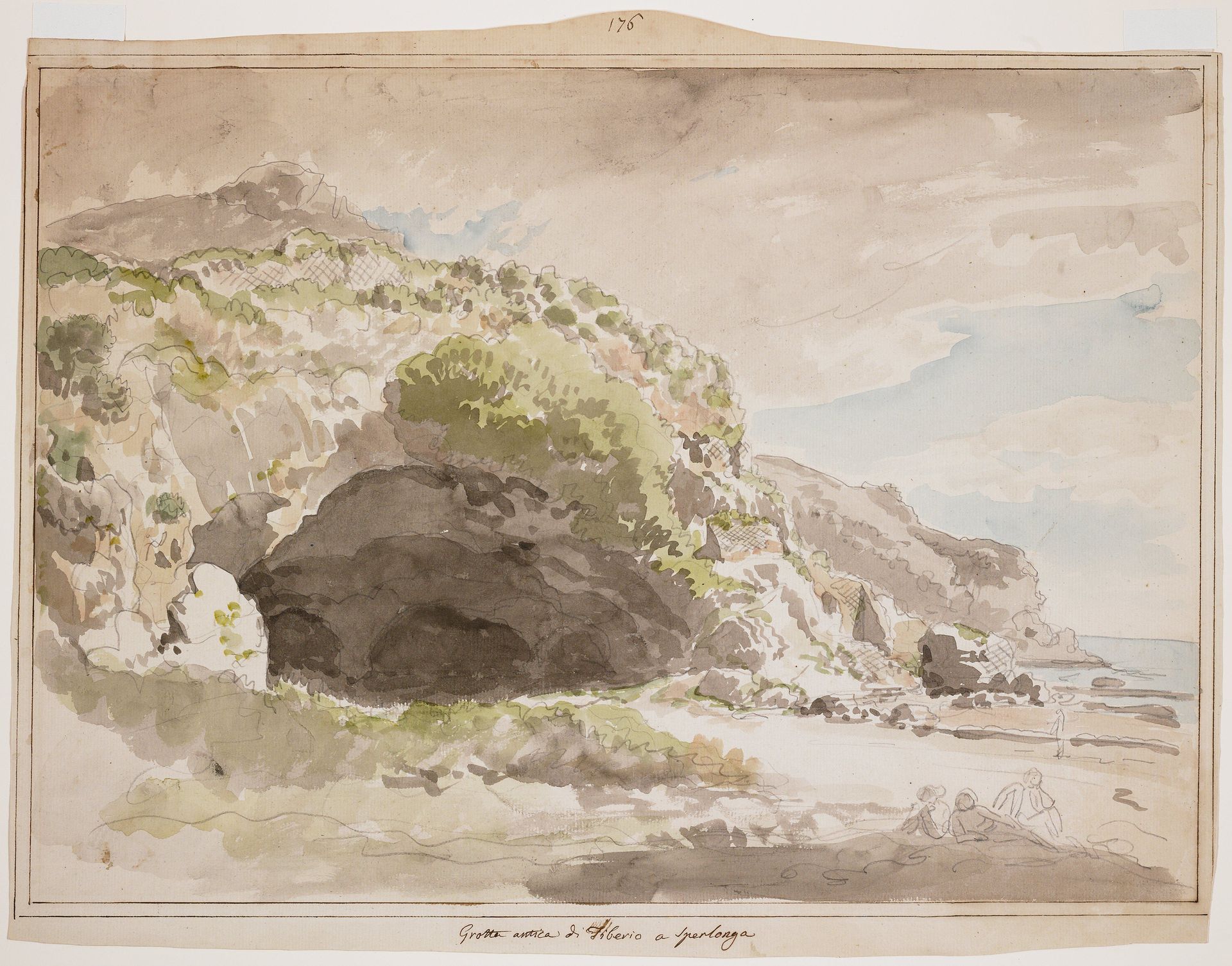 Grotto of Tiberius at Sperlonga by Carlo Labruzzi