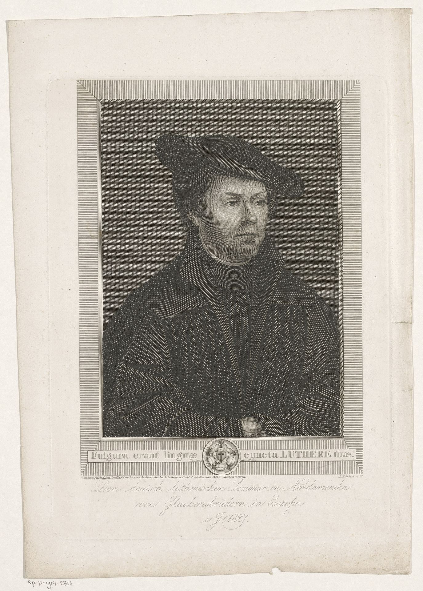 Portret van Maarten Luther by Franz Burchard Dörbeck