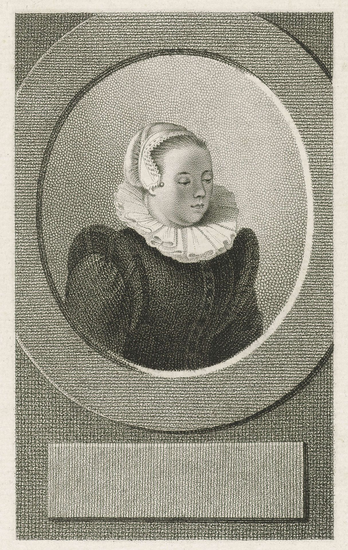 Portret van Anna Roemers Visscher by Pieter van der Meulen