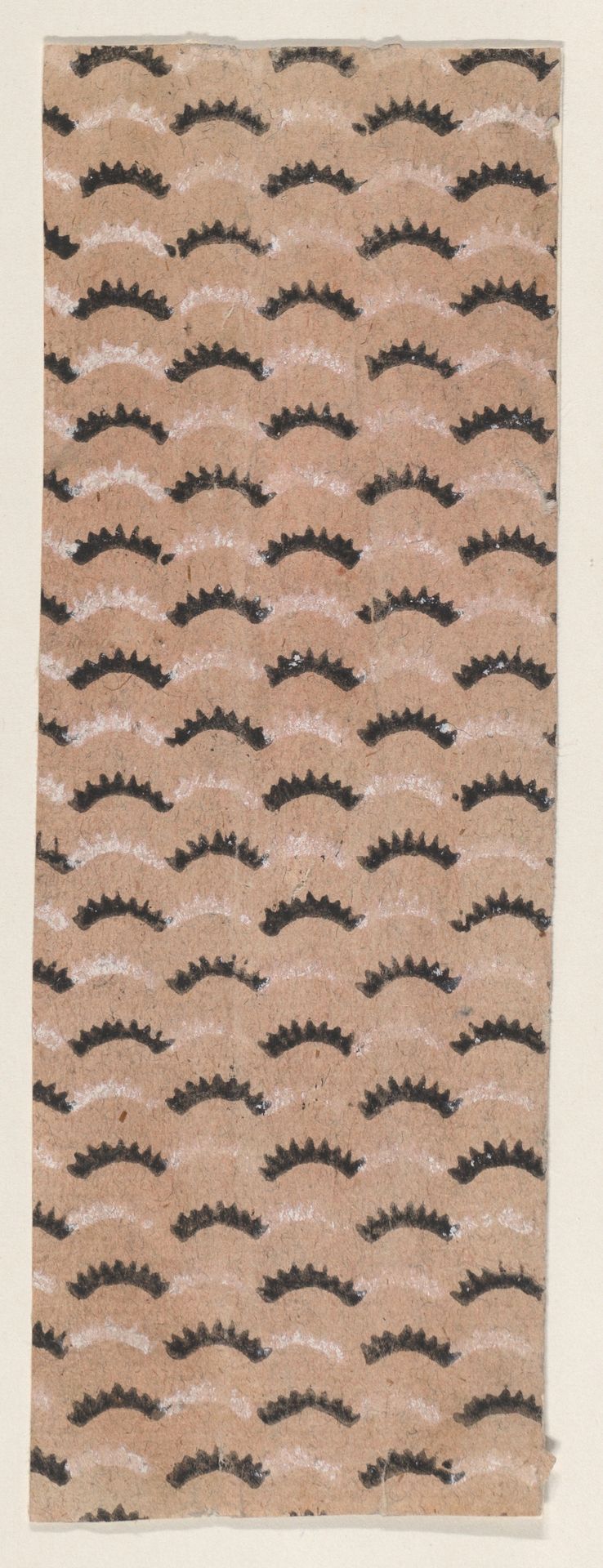 Sheet with overall curved line pattern by Anonymous