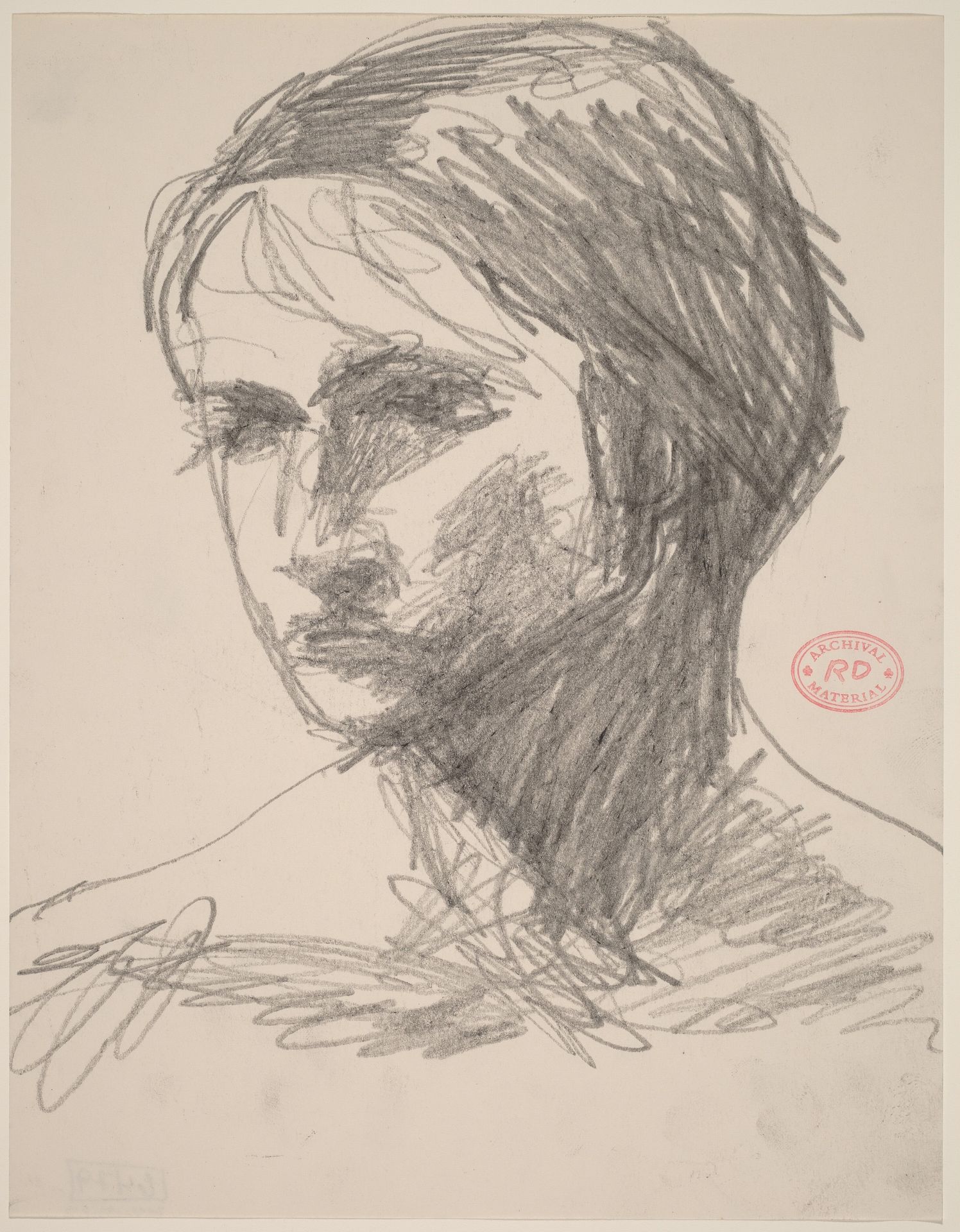 Untitled [head of a woman] by Richard Diebenkorn