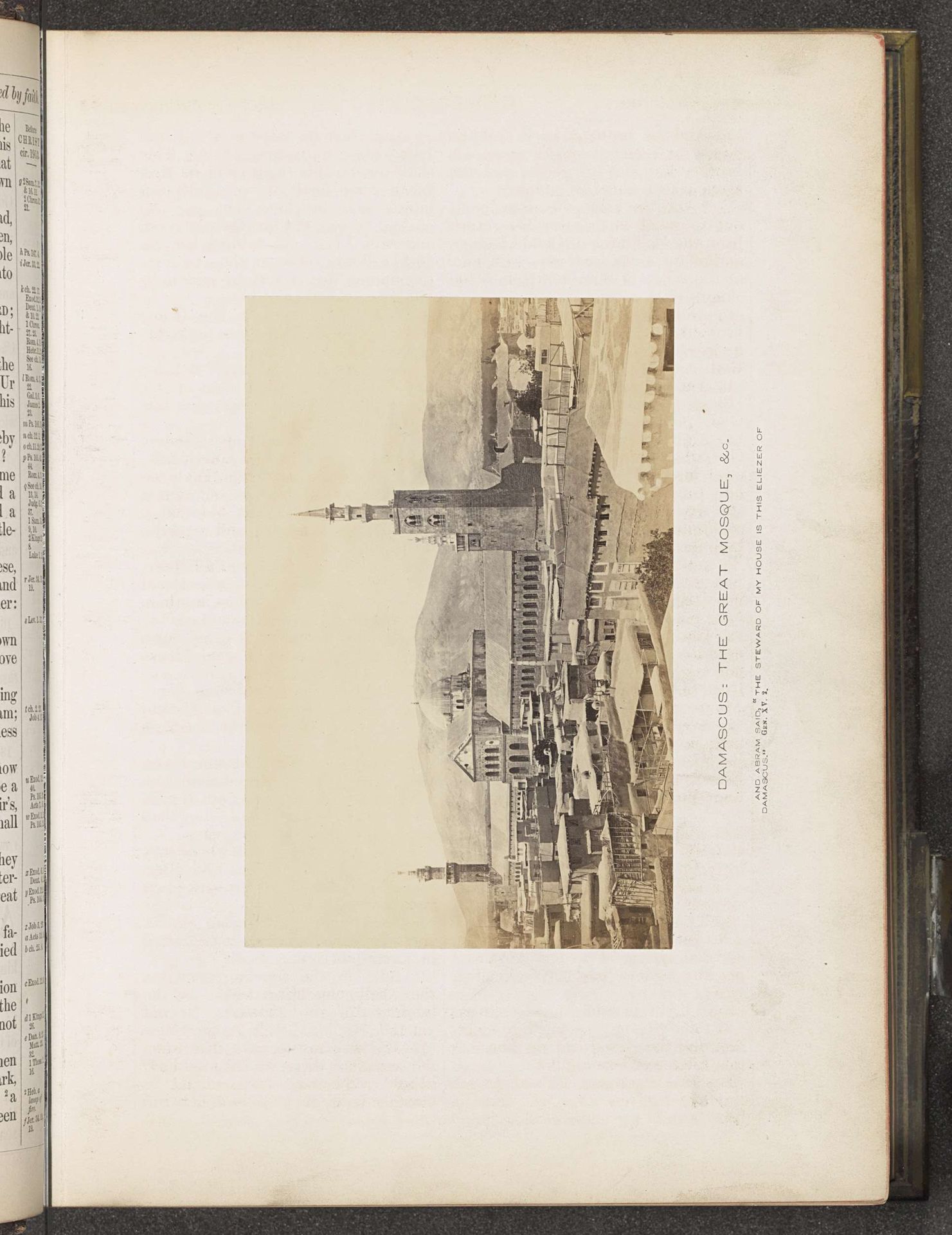 Gezicht op de Grote moskee van Damascus by Francis Frith