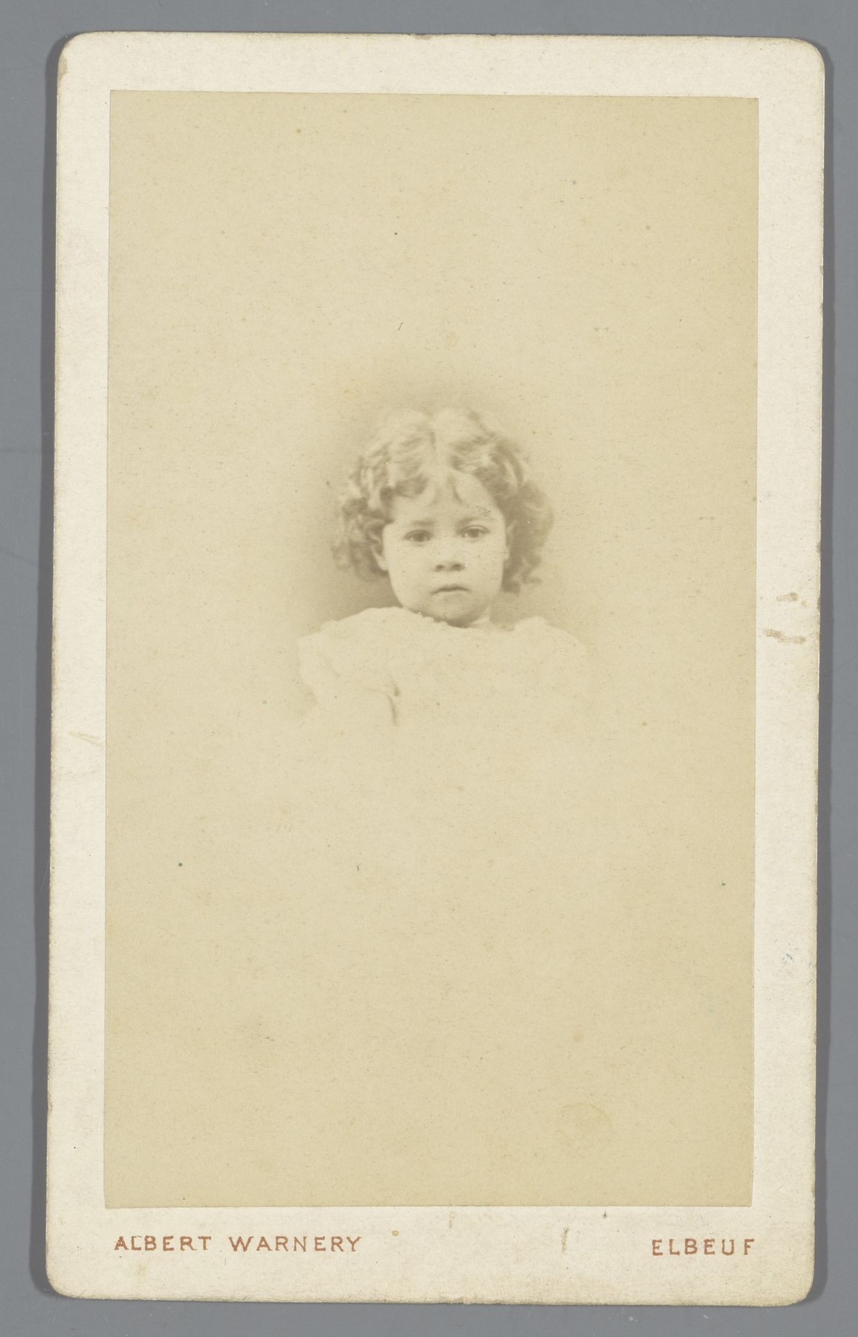 Portret van een onbekend kind by Albert Alfred Warnery