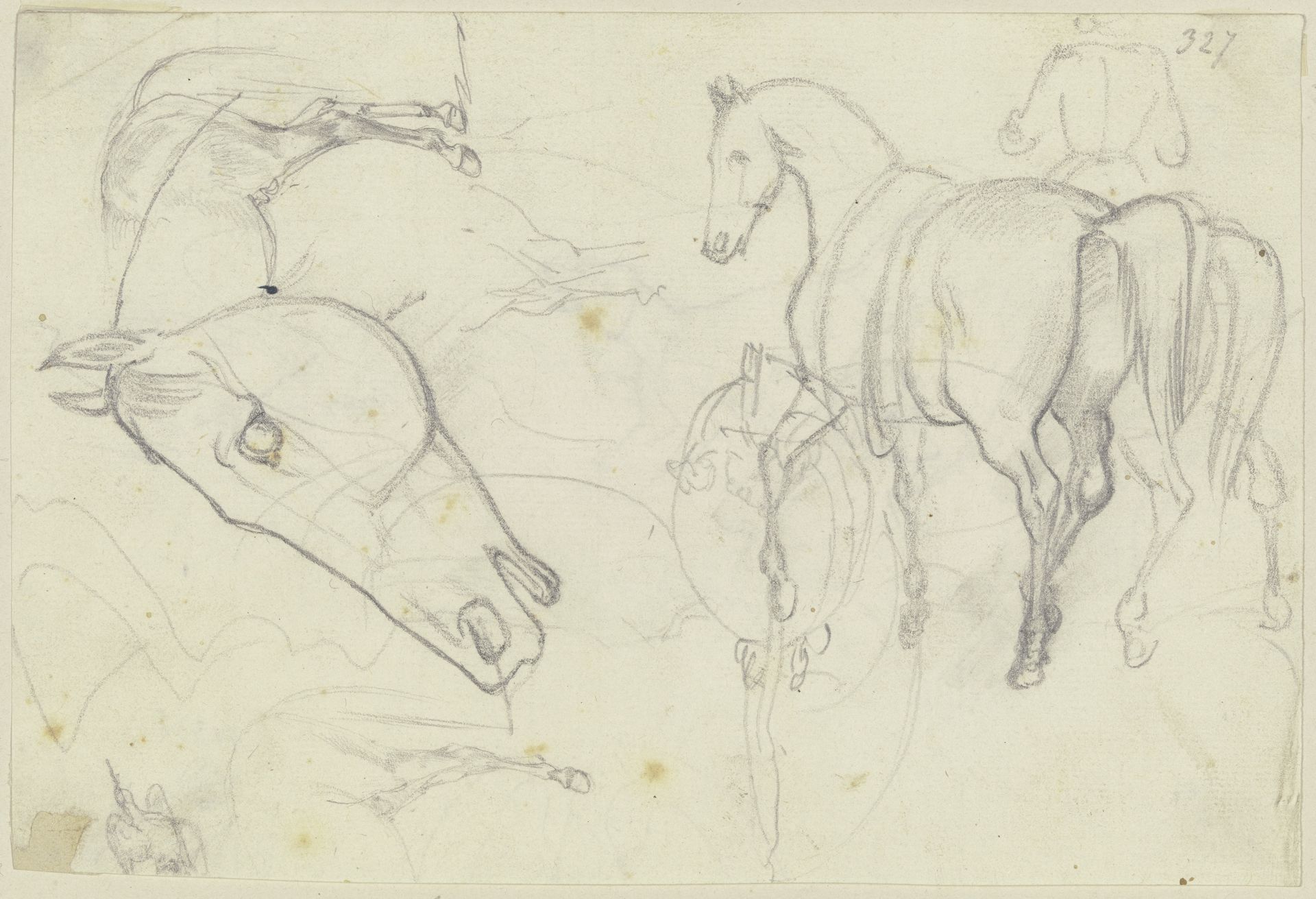 Studies of horses by August Lucas