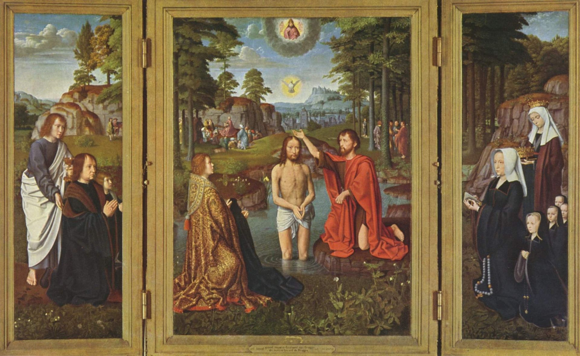 Triptych of Jan Des Trompes by Gerard David