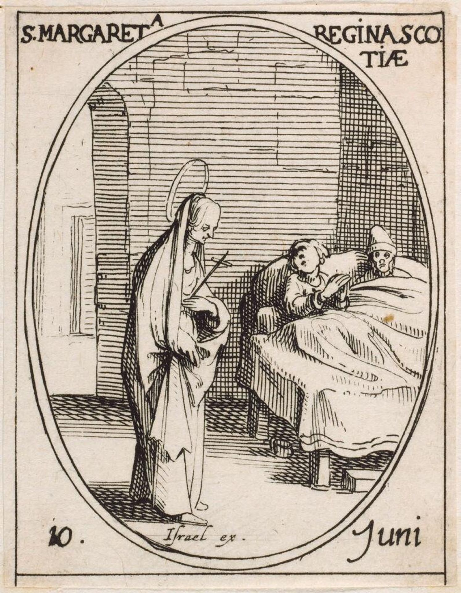 Saint Margaret of Scotland by Jacques Callot