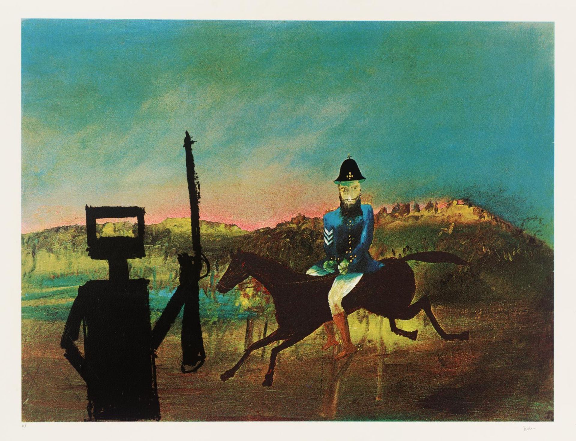 The Evening by  Sir Sidney Nolan
