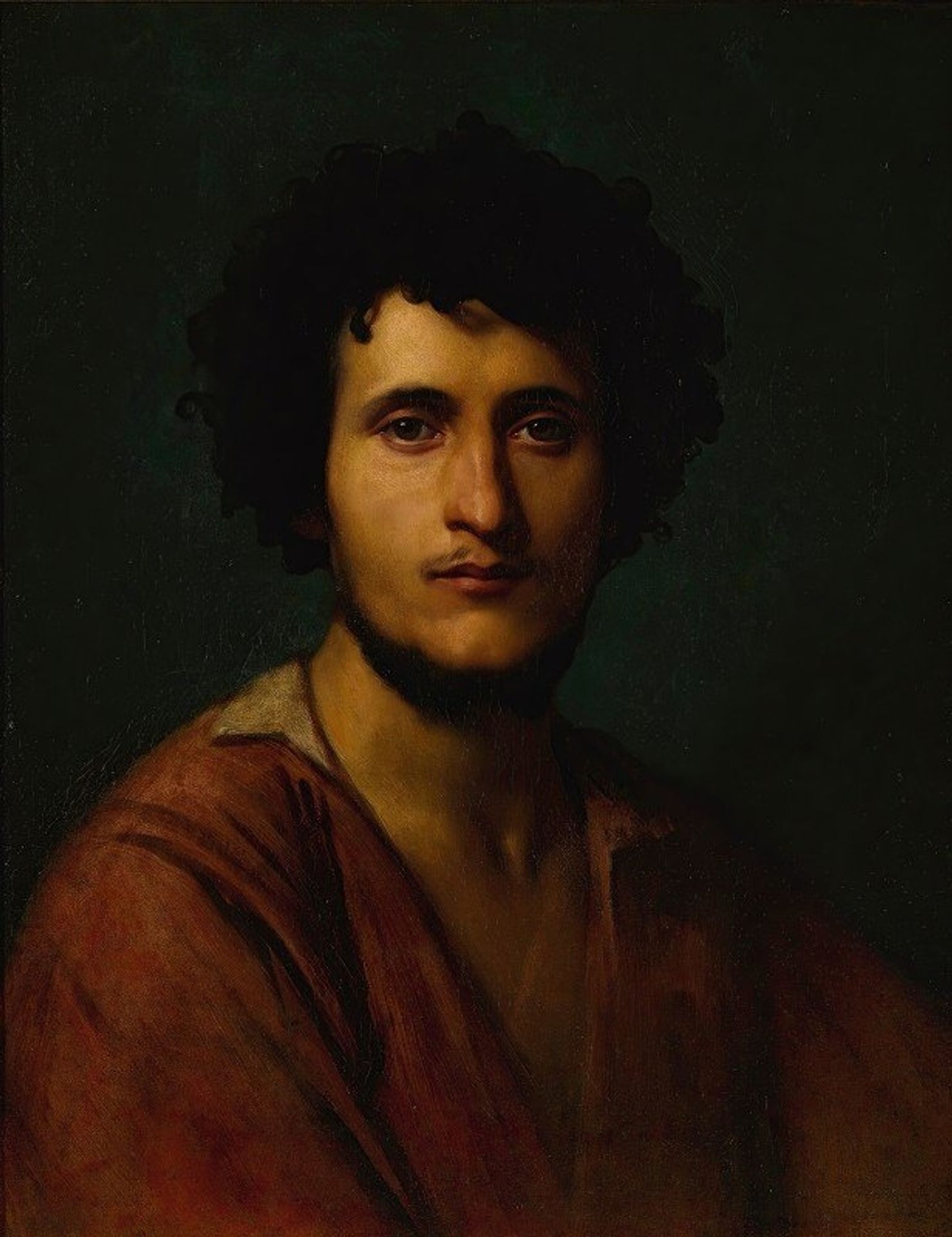 Portrait Study Of Giacomo Orlandi Di Subiaco by Jean-Léon Gérôme