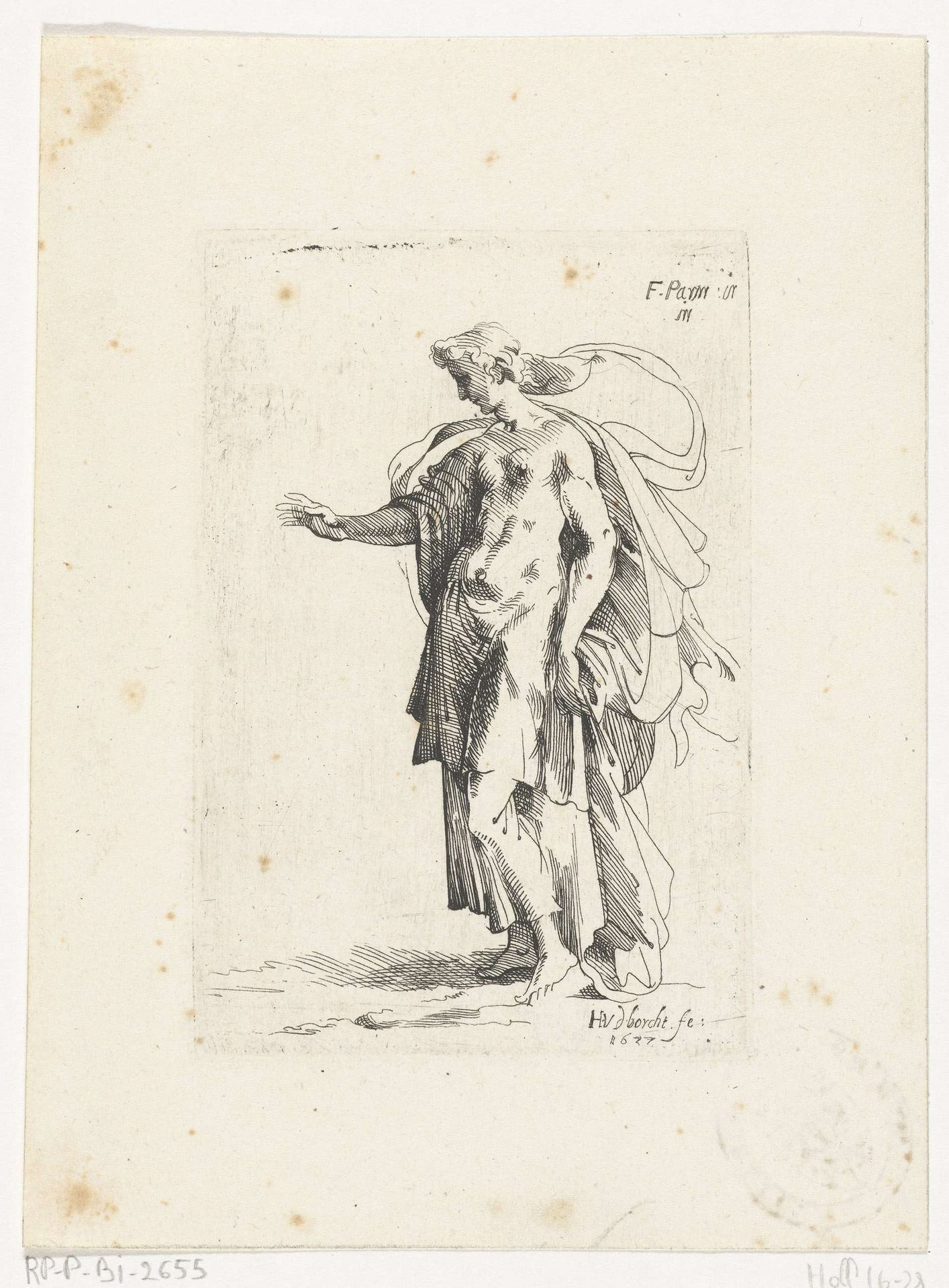 Staande vrouw by Hendrik van der (II) Borcht