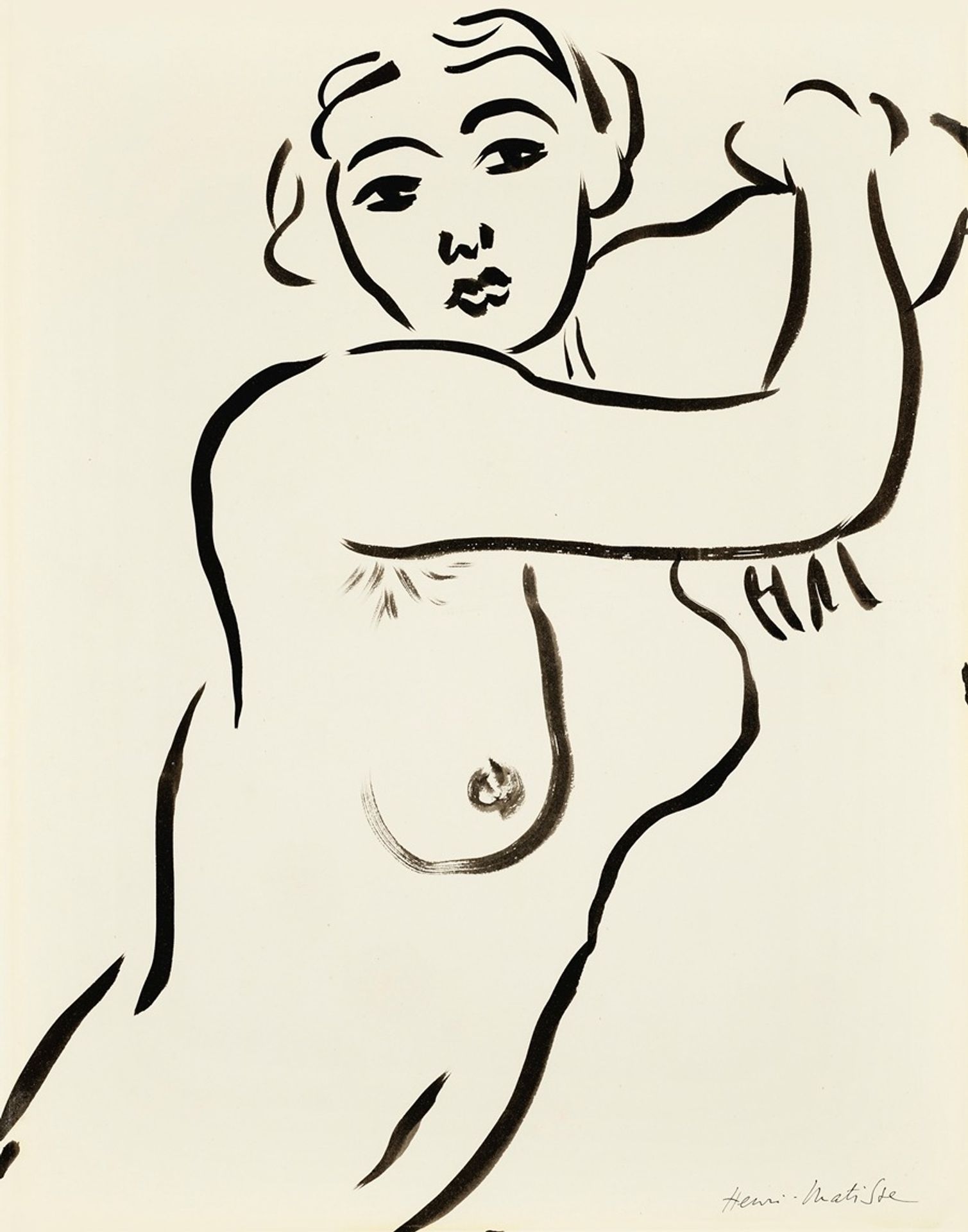 Femme debout avec les bras croisés by Henri Matisse