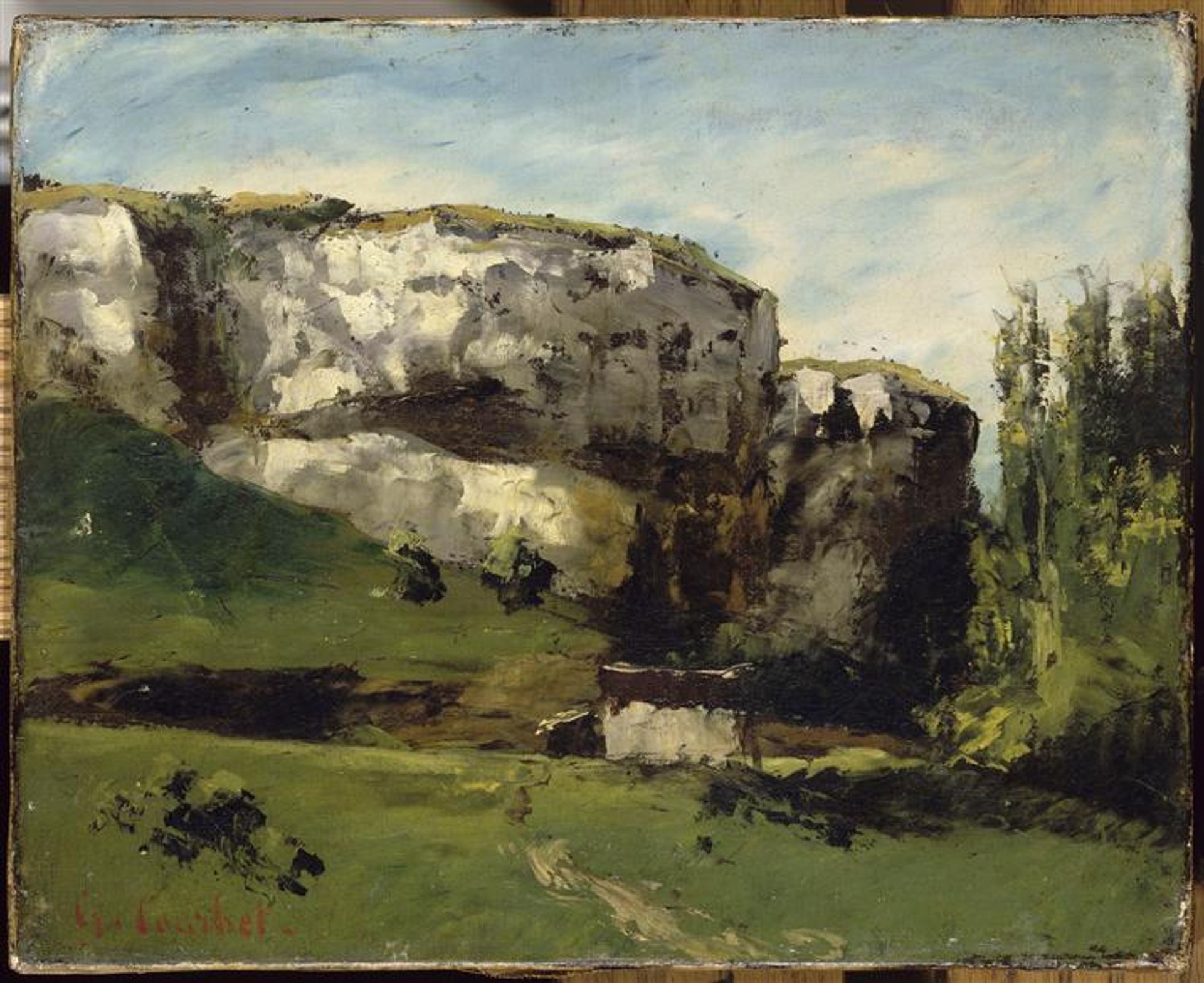 Landscape of Franche Comté by Gustave Courbet