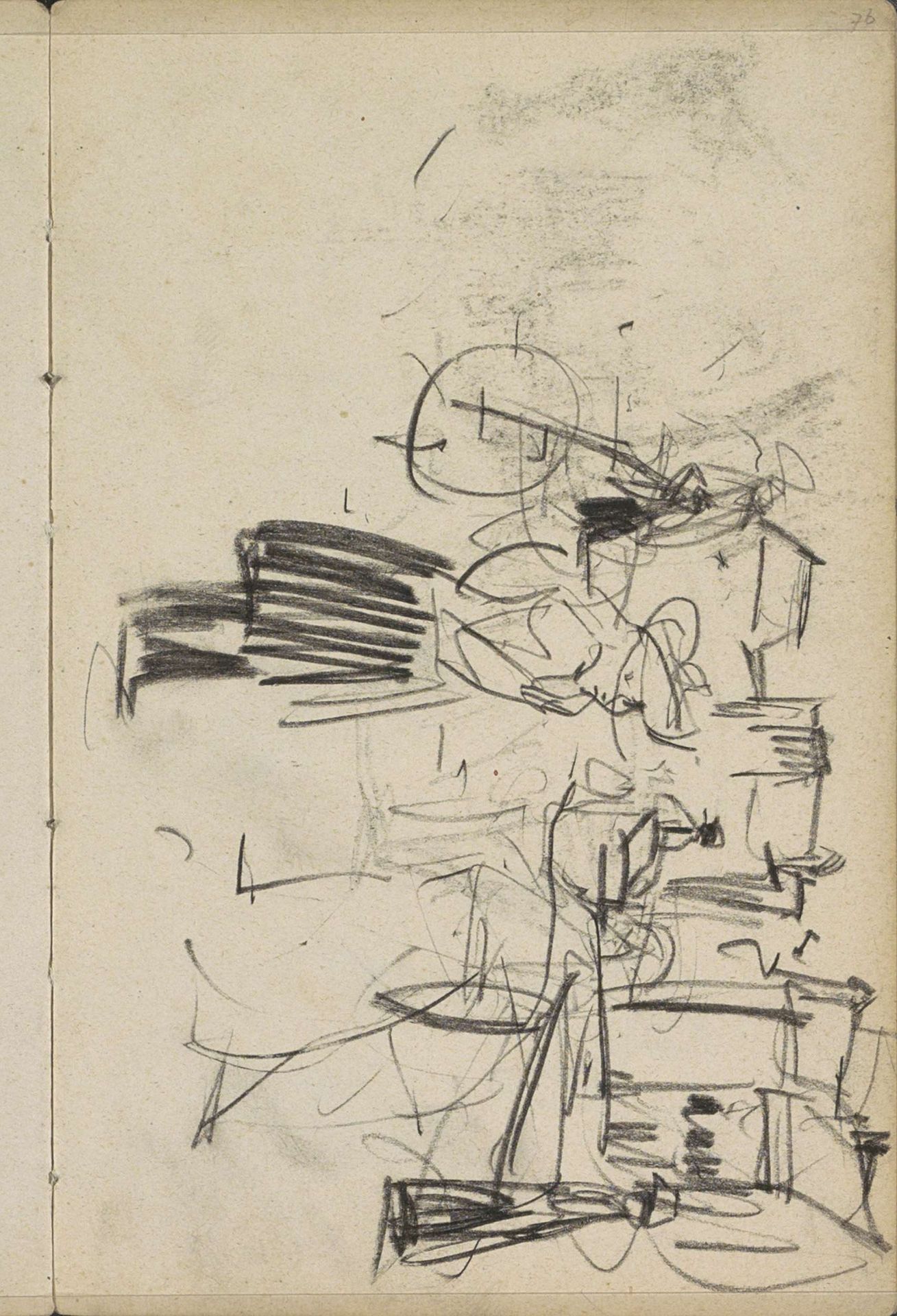 Gezicht op een straat of plein te Amsterdam by George Hendrik Breitner