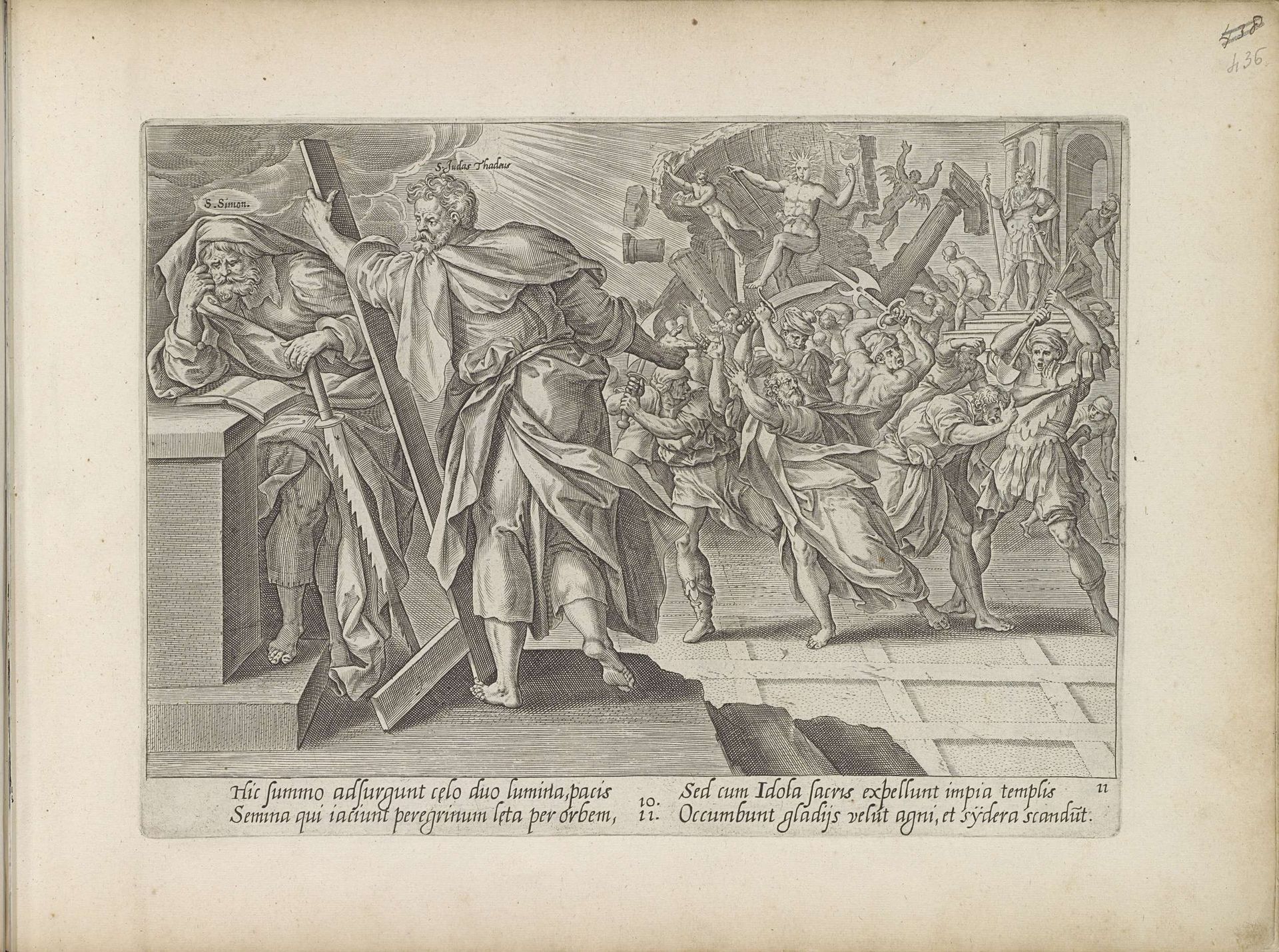 Martelaarschap van Simon Kananeüs en Judas Taddeüs by Anonymous
