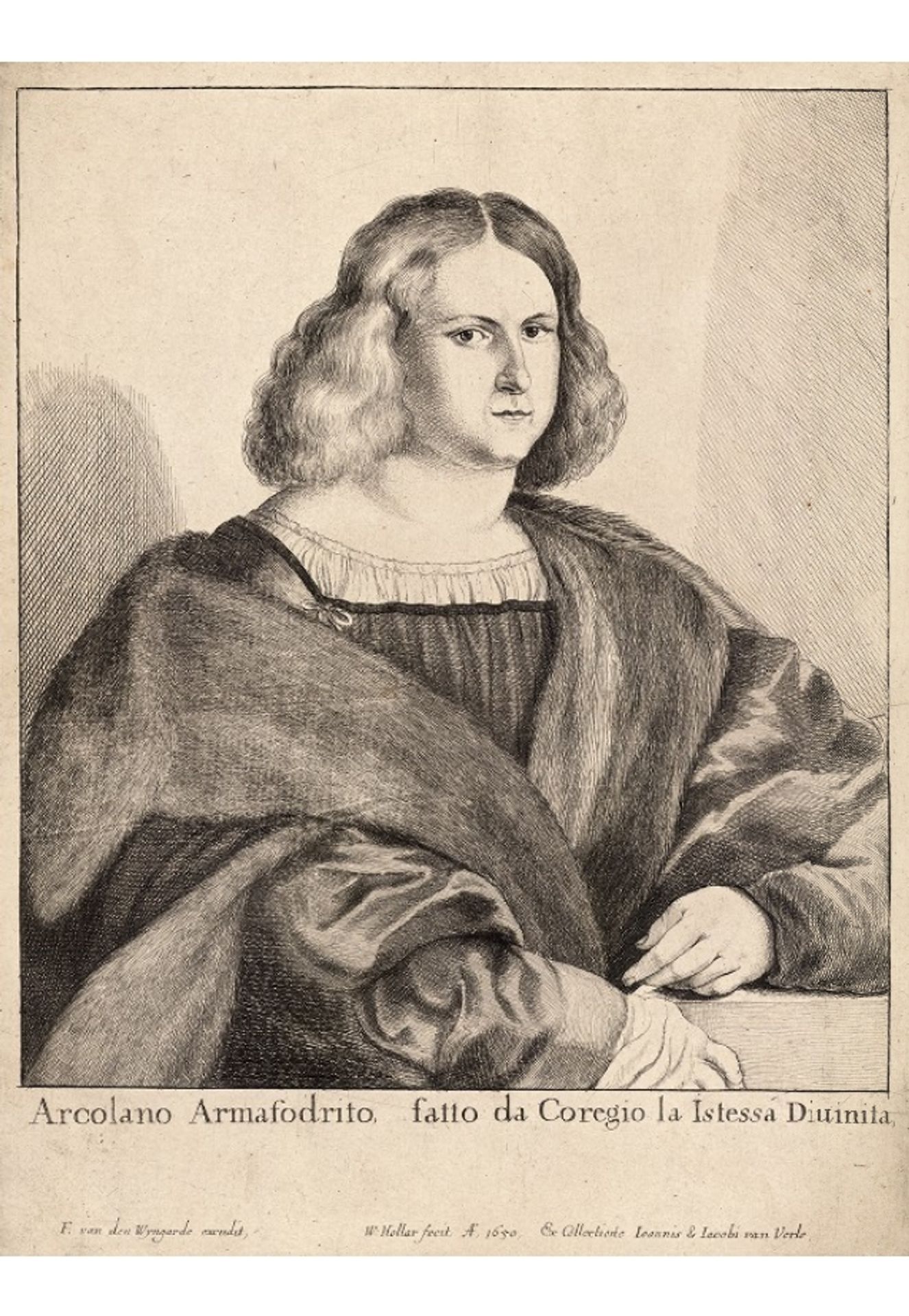 Arcolano Armafrodito by Wenceslaus Hollar