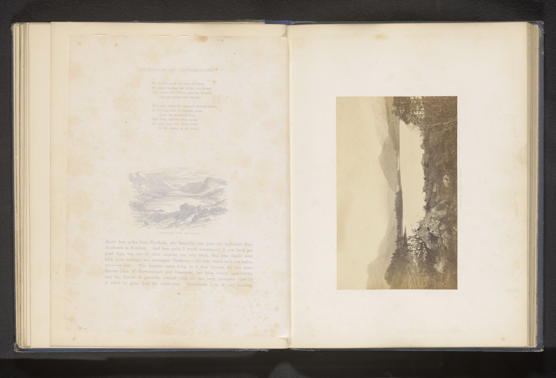 Gezicht op Thirlmere in het Lake District by R.J. Sproat