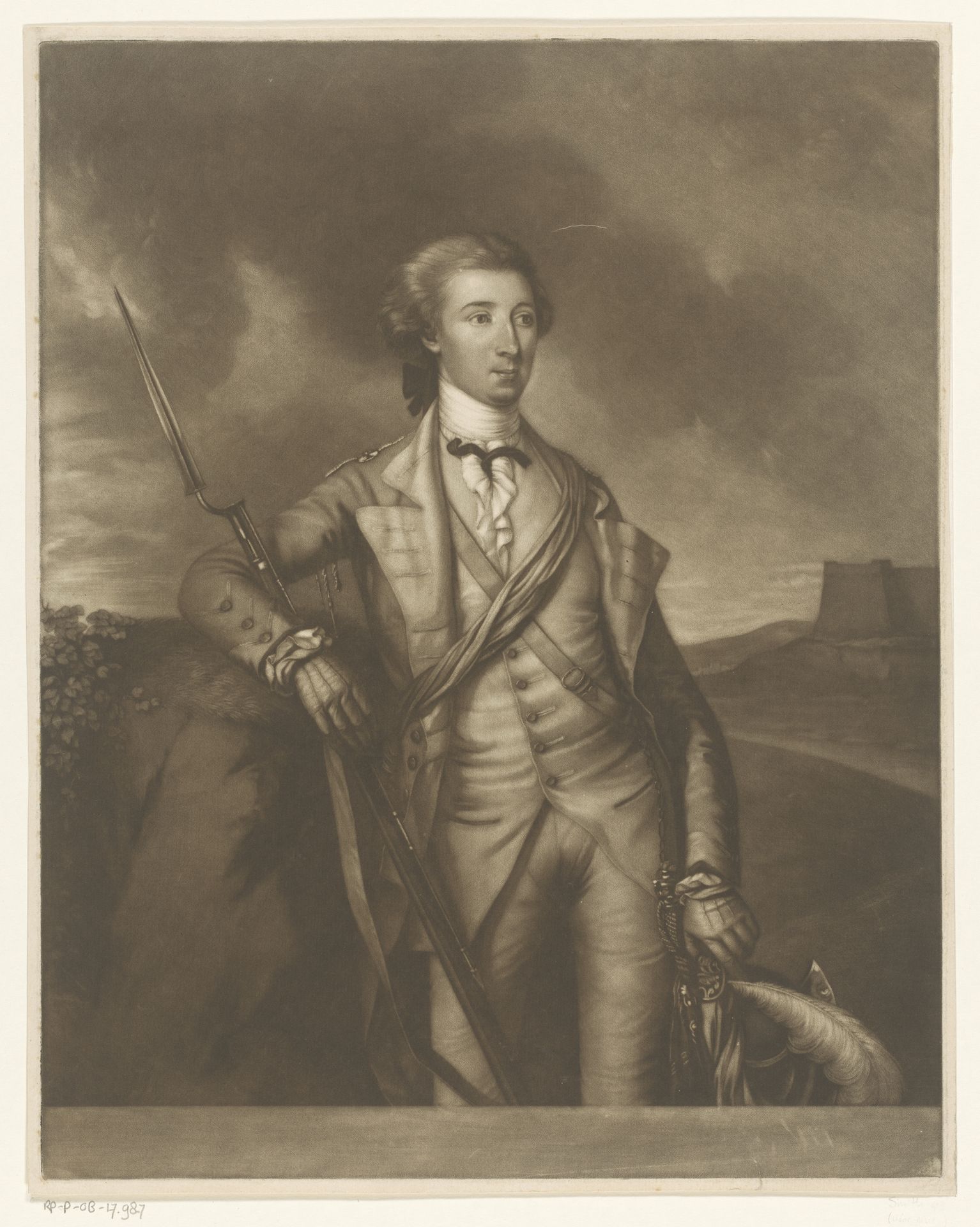 Portret van William Kerr by Edward Fisher