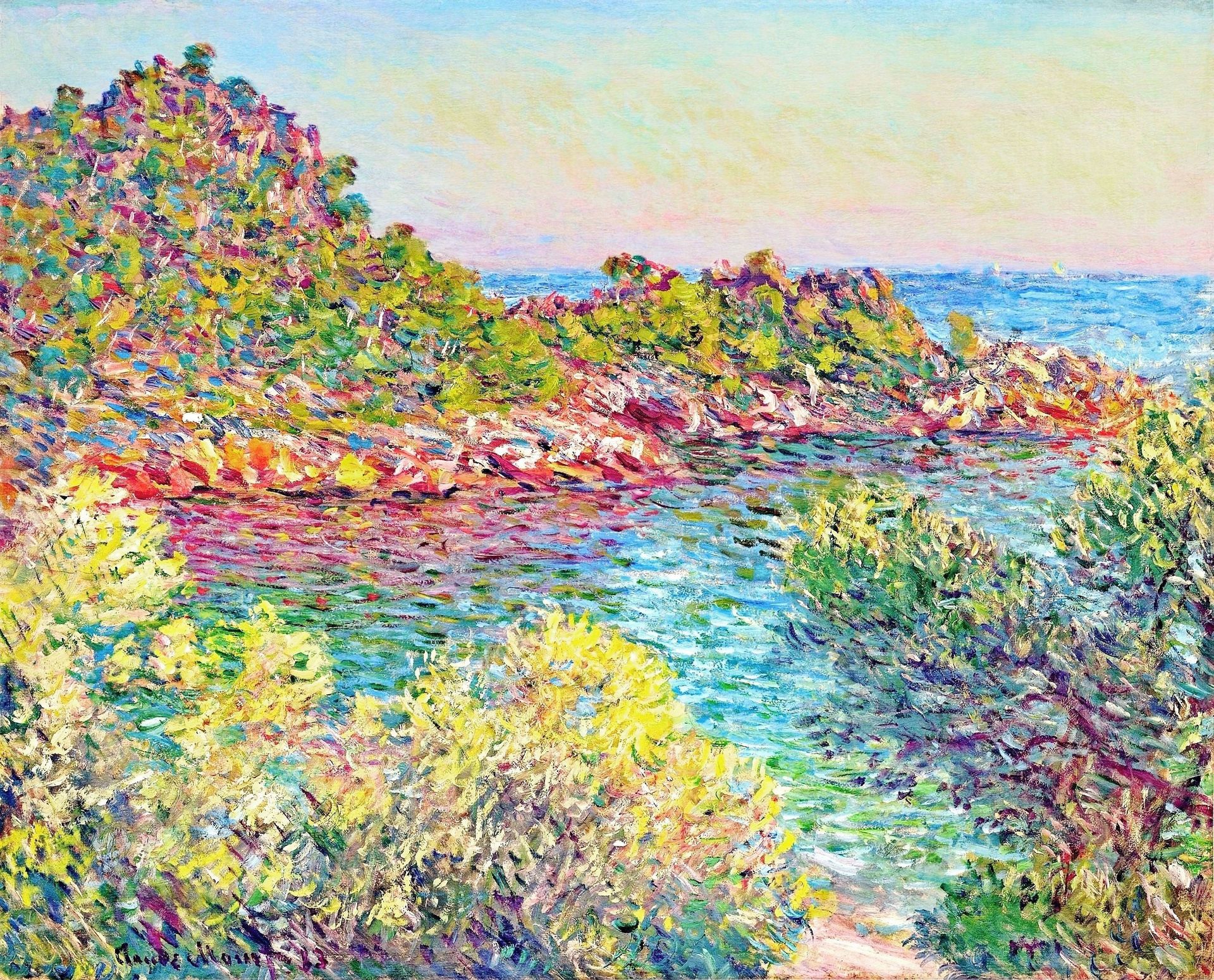 Landscape near Montecarlo by Claude Monet