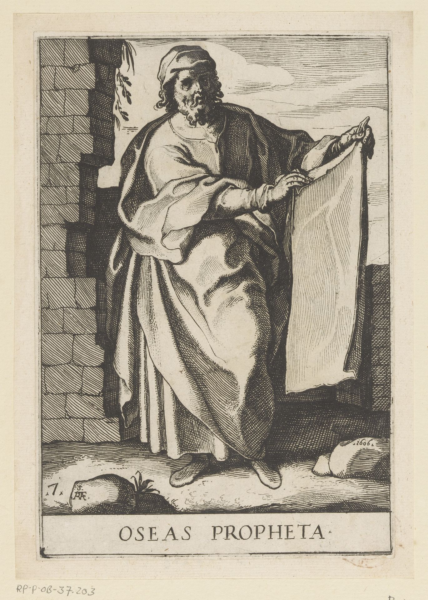 Profeet Hosea by Raffaello Schiaminossi