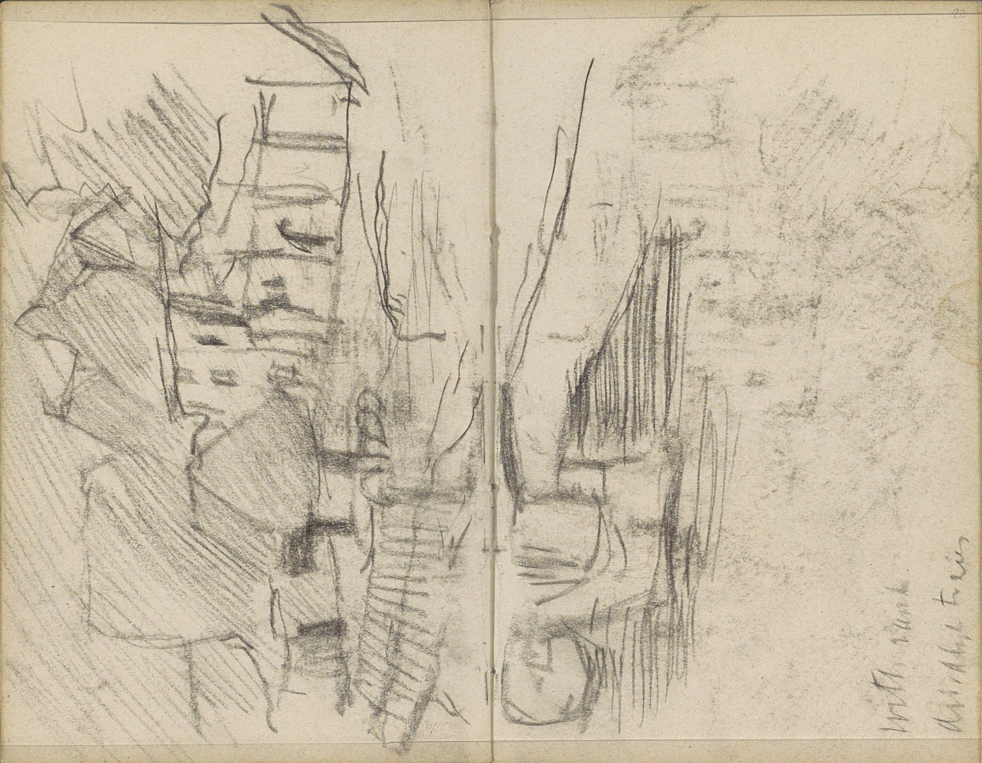 Nieuwe Teertuinen te Amsterdam, gezien vanaf de Sloterdijkerbrug by George Hendrik Breitner