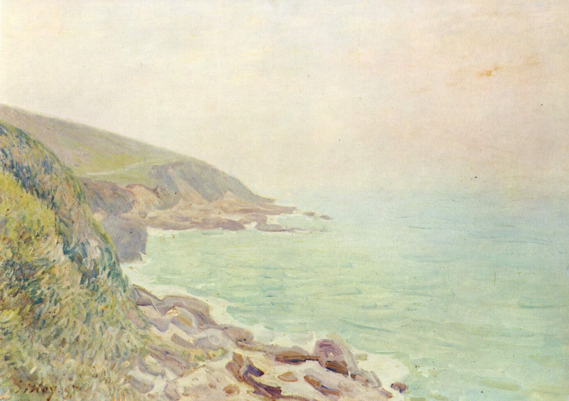 Welsh Coast in the fog by Alfred Sisley