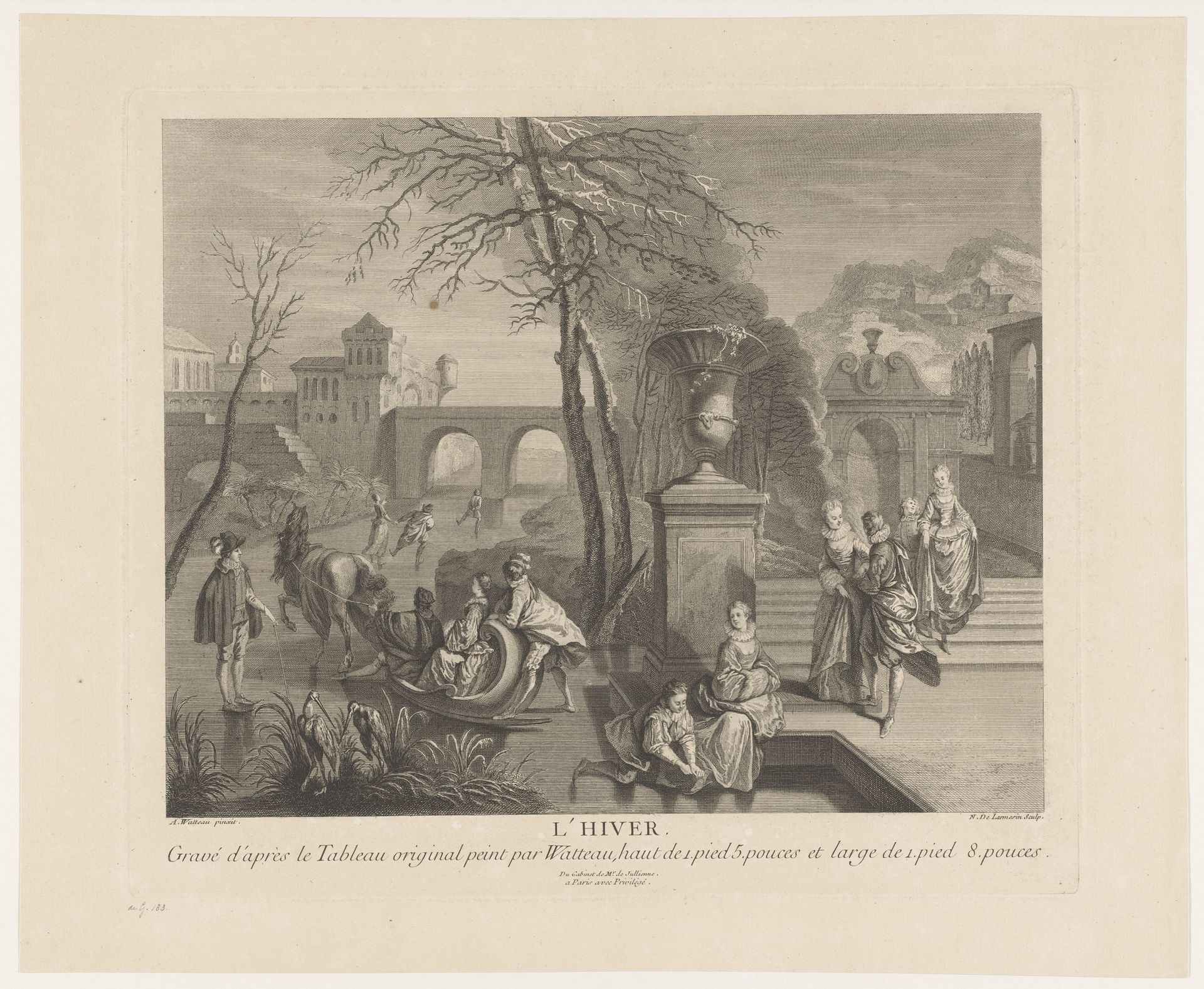Winter by Nicolas de (III) Larmessin