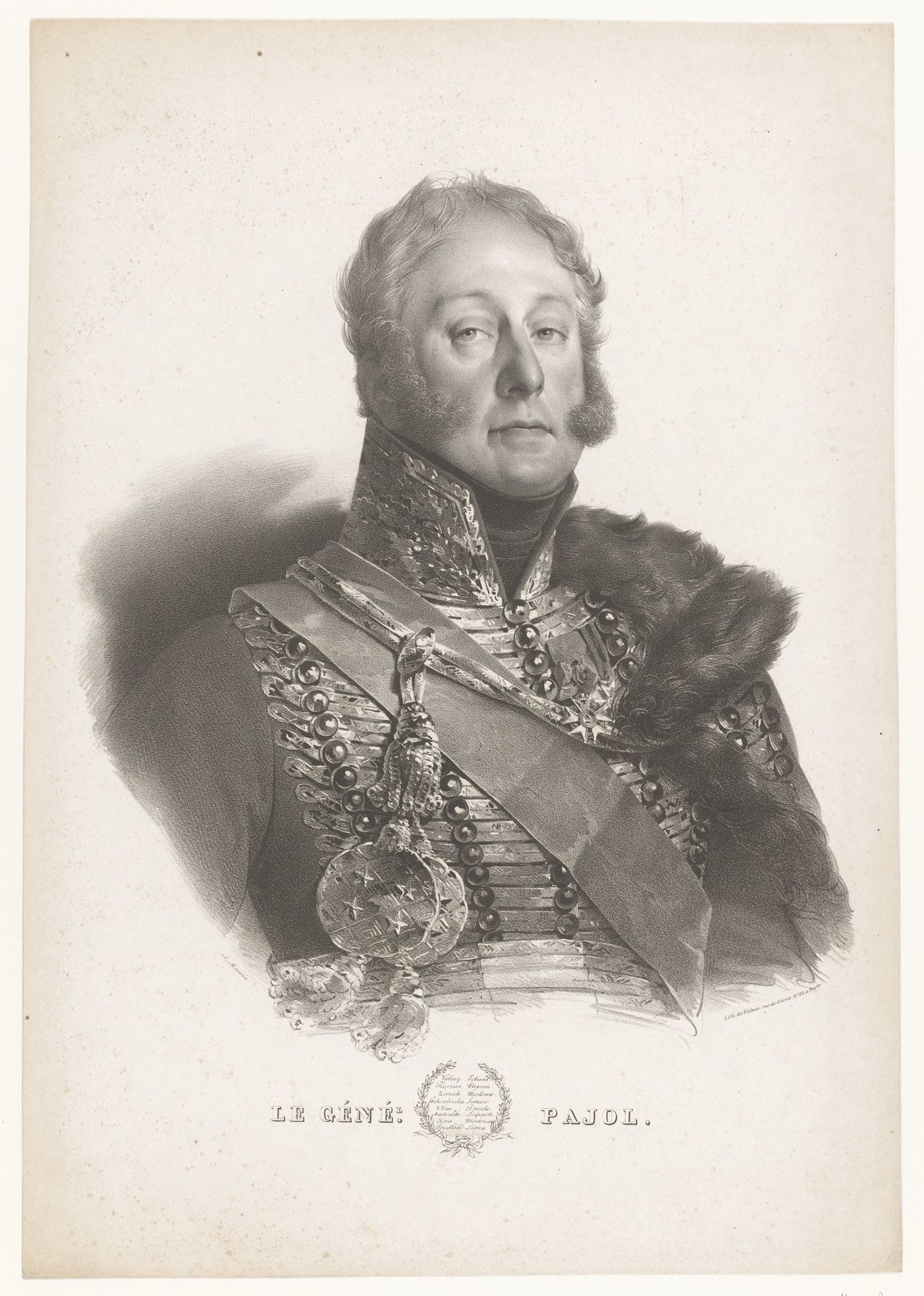 Portret van Pierre Claude Pajol by Antoine Maurin