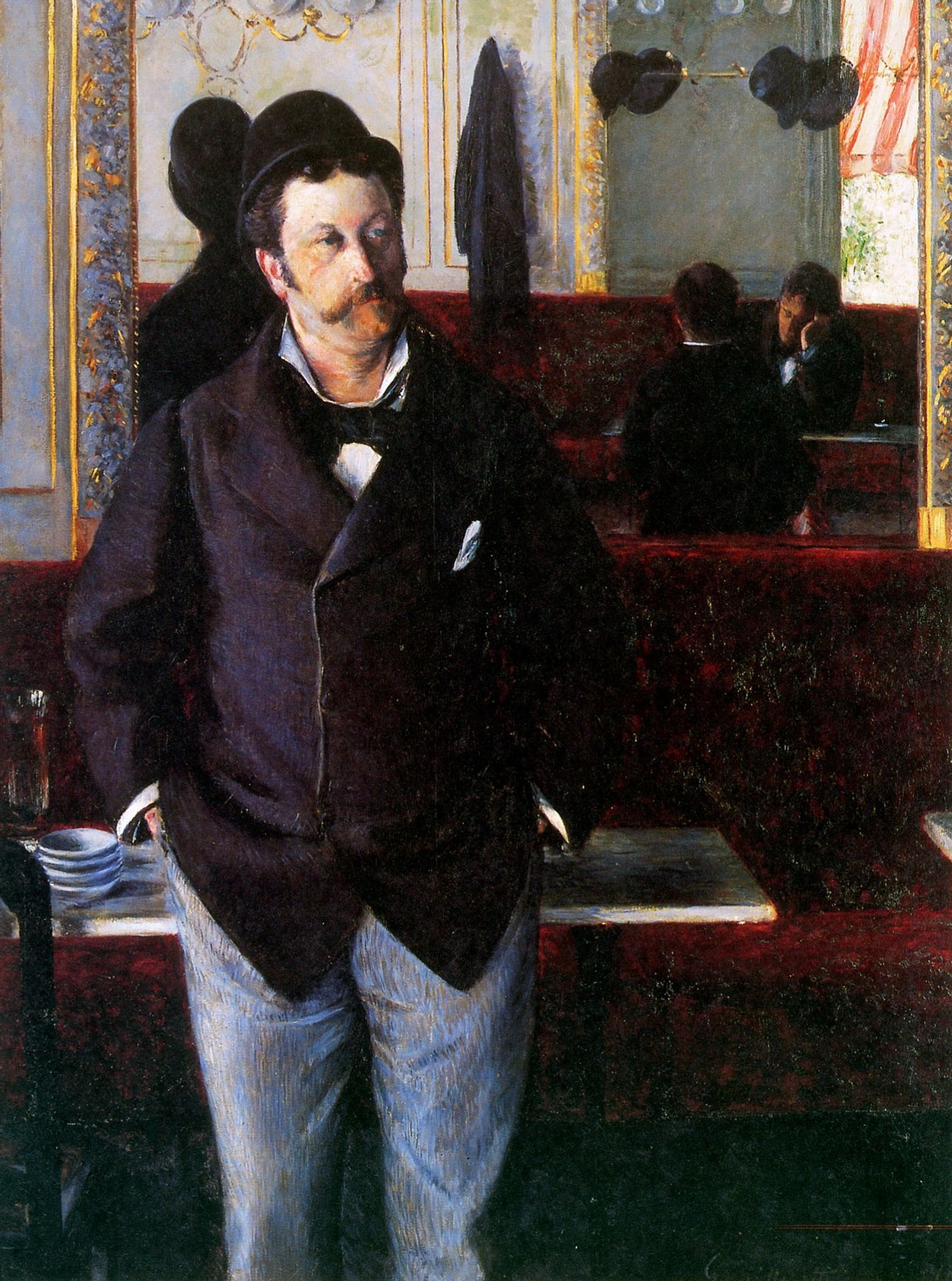 At the Cafe, Rouen by Gustave Caillebotte