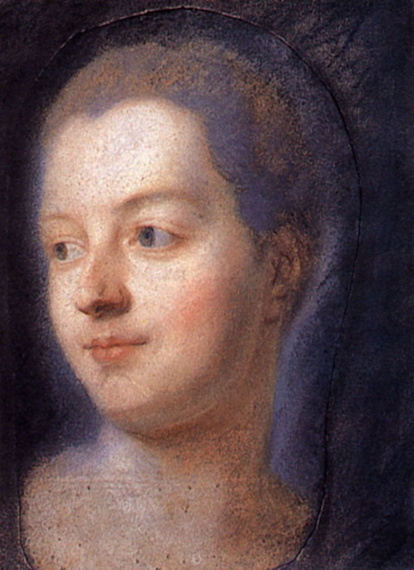 Portrait of Madame de Pompadour by Maurice Quentin de La Tour