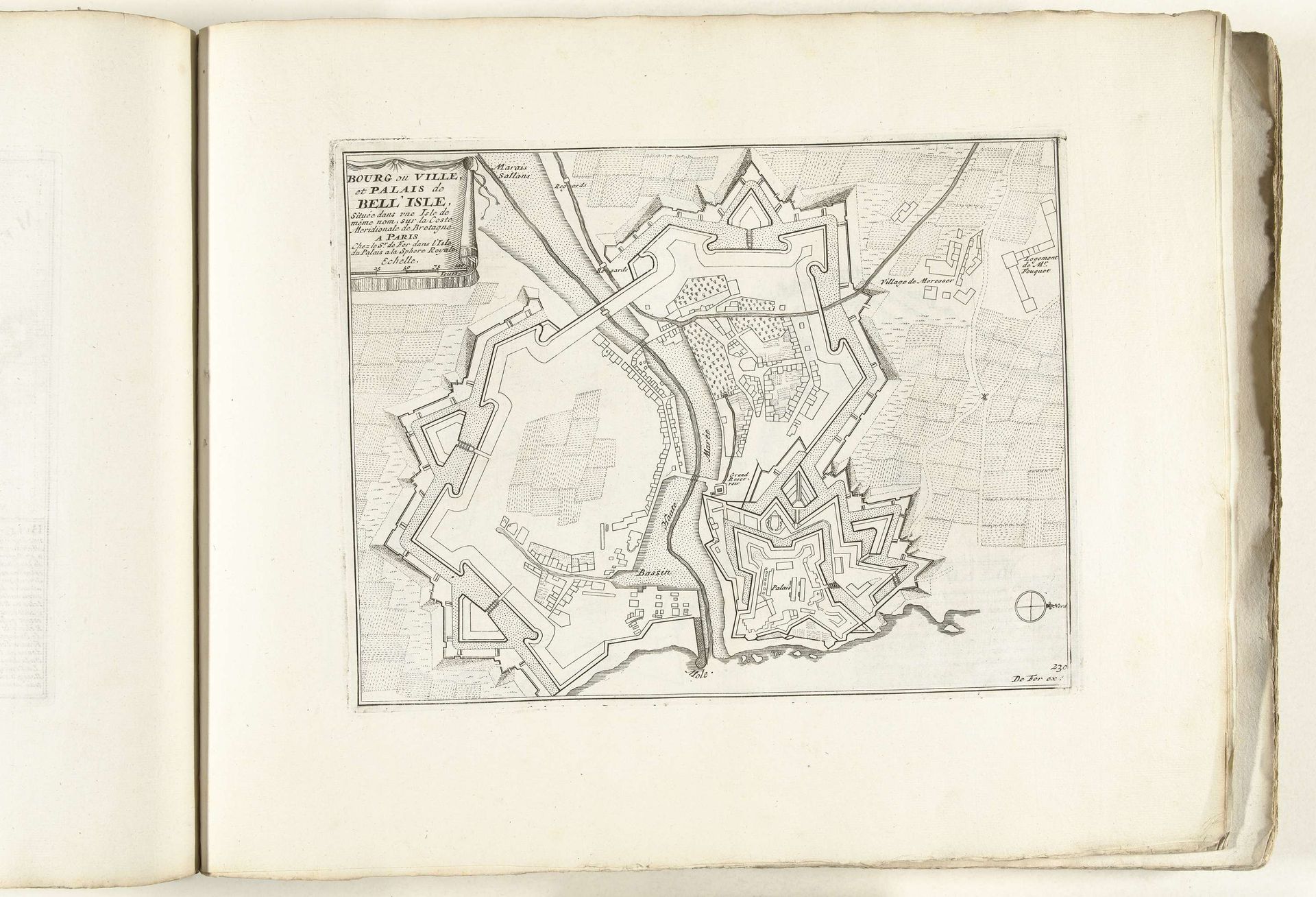 Plattegrond van Belle Ile, ca. 1702 by Anonymous