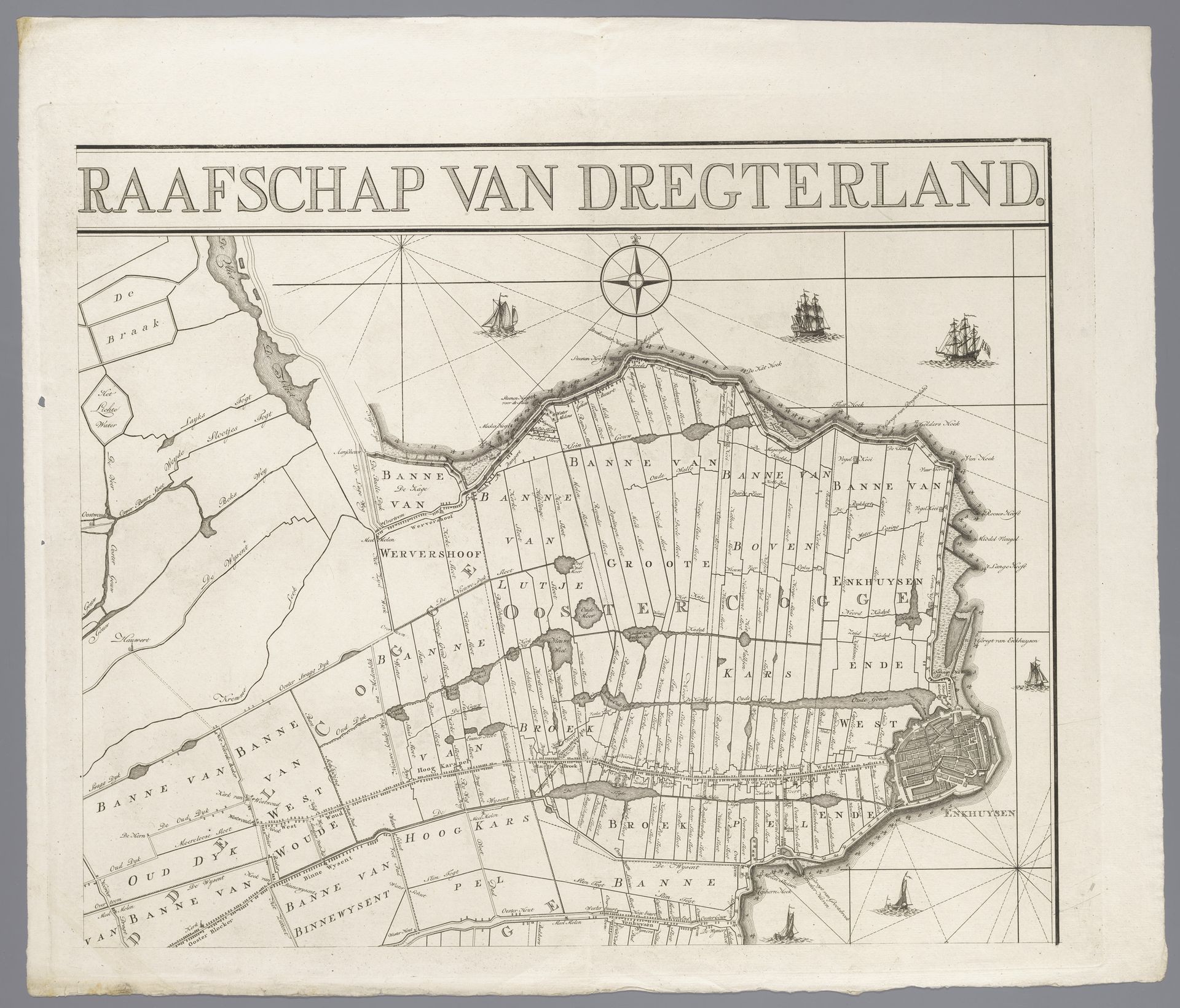 Kaart van het dijkgraafschap Drechterland (deel rechtsboven) by Anonymous