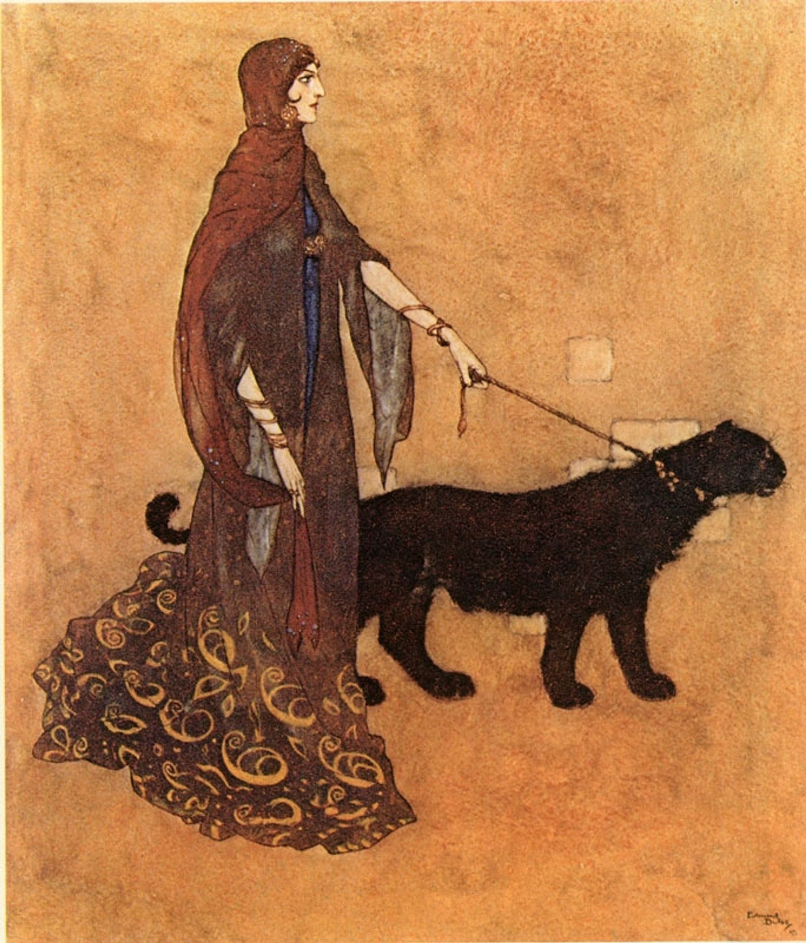 The Arabian Nights: The Queen of the Ebony Isles by Edmund Dulac