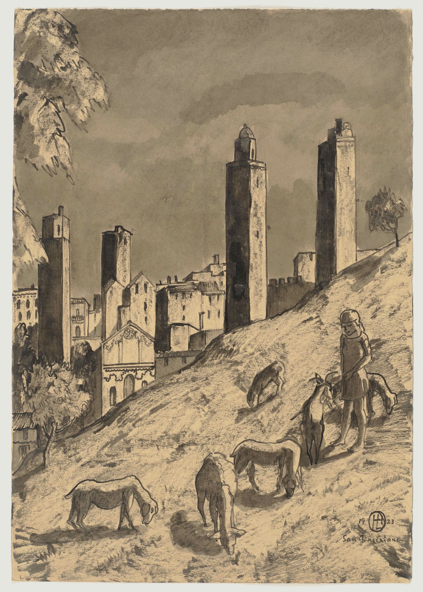 San Gimignano by Hermann Lismann